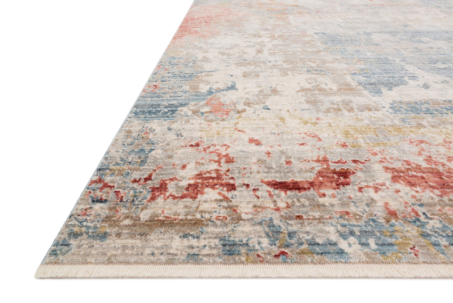 Loloi Claire Grey / Multi 18" x 18" Sample Rug