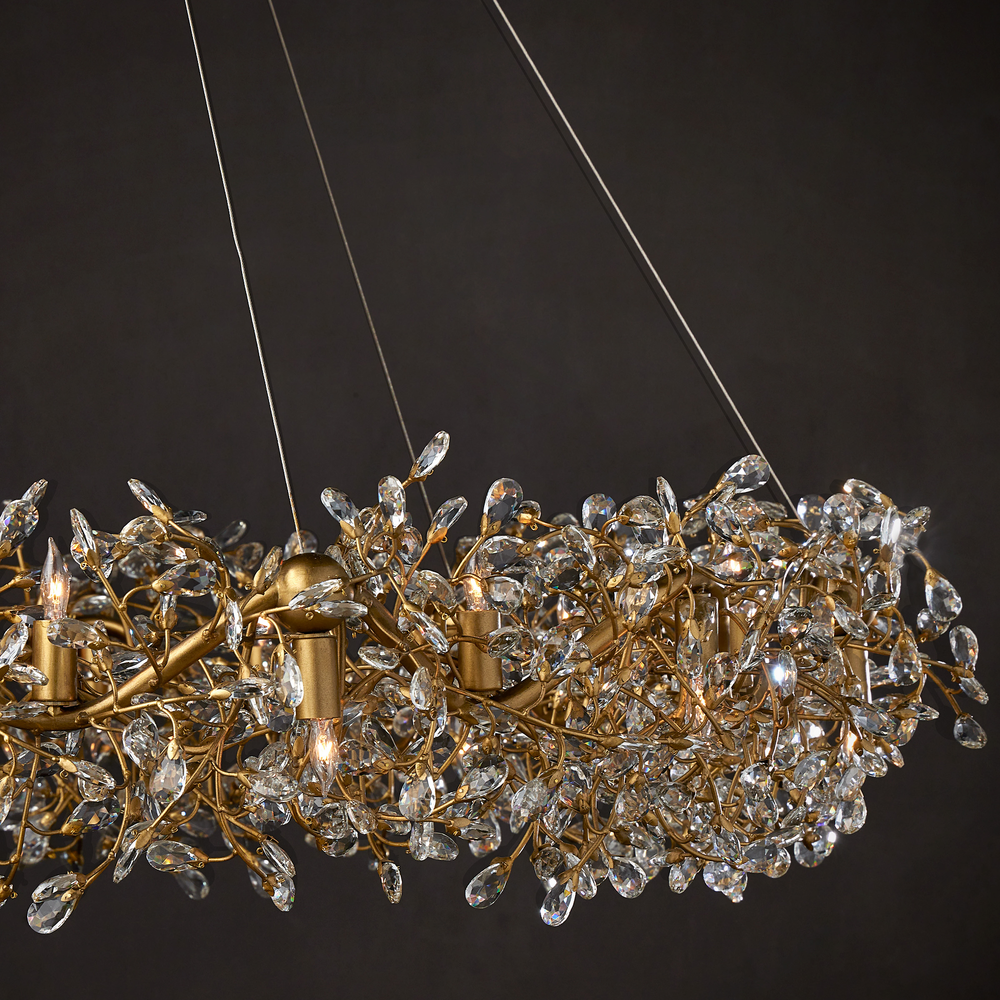 
                      
                        Crystal Bud Grande Ring Chandelier
                      
                    