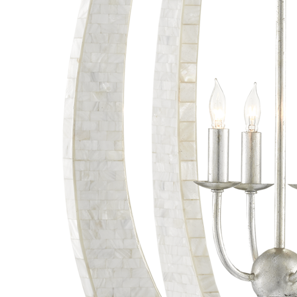 Arietta White Teardrop Chandelier