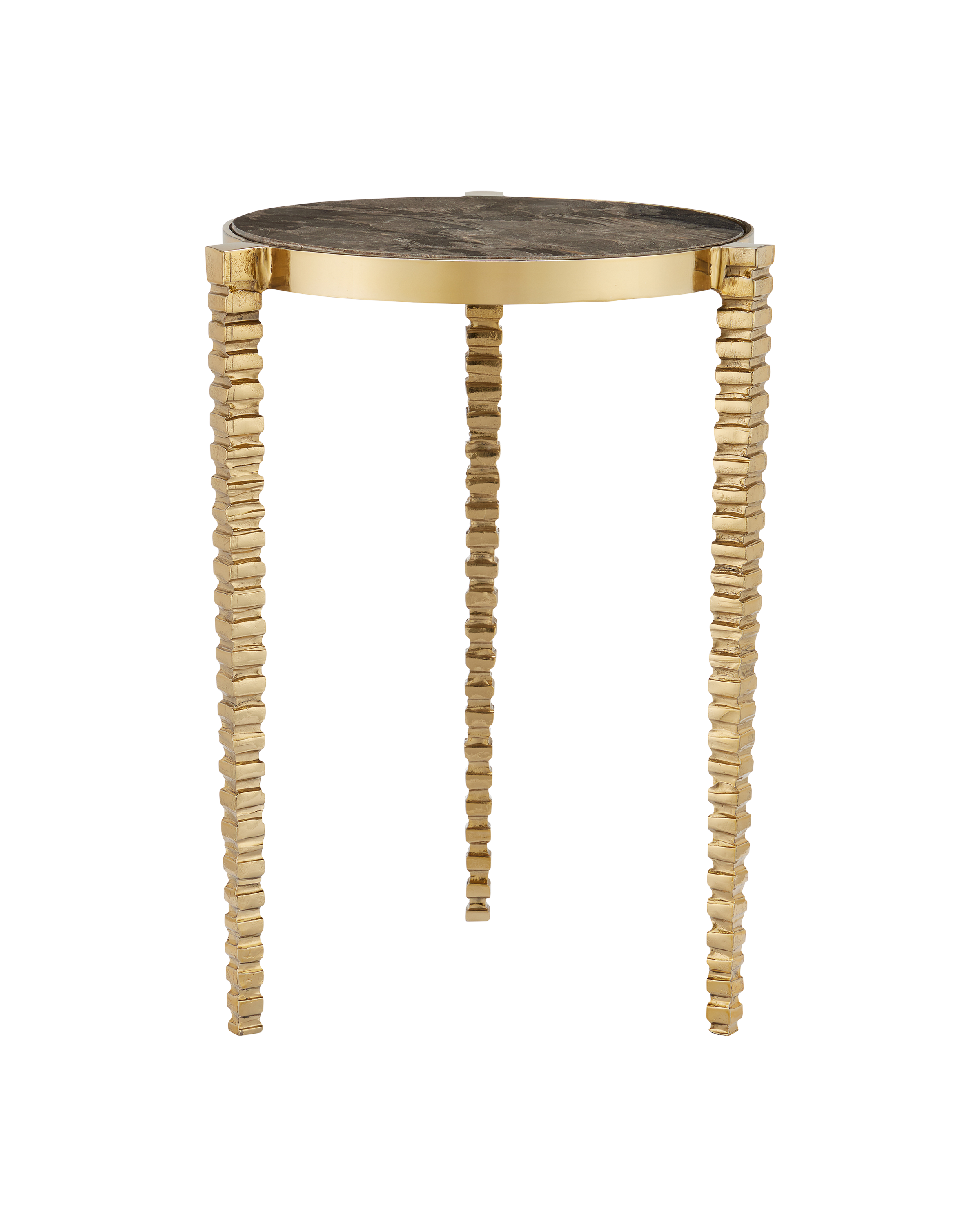 Corrado Cappuccino Marble Accent Table