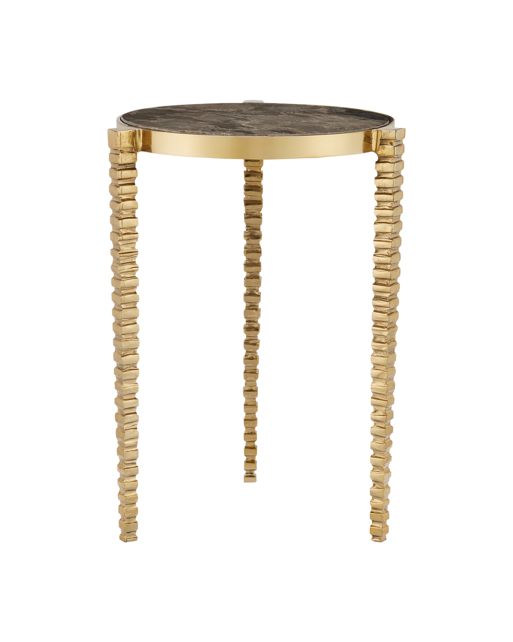 Corrado Cappuccino Marble Accent Table