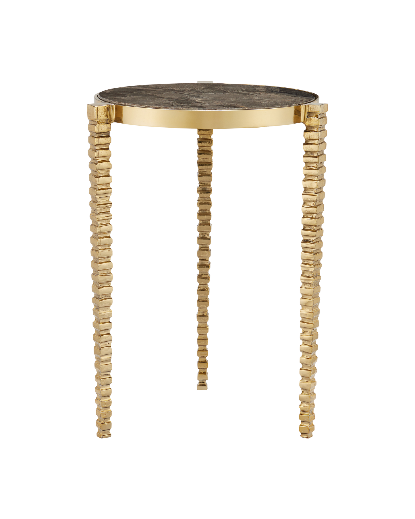 Corrado Cappuccino Marble Accent Table
