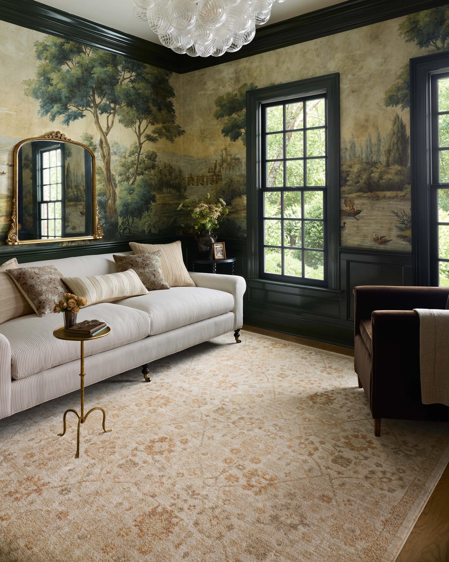 Chris Loves Julia x Loloi Palma Natural / Spice 9'-6" x 13'-1" Area Rug