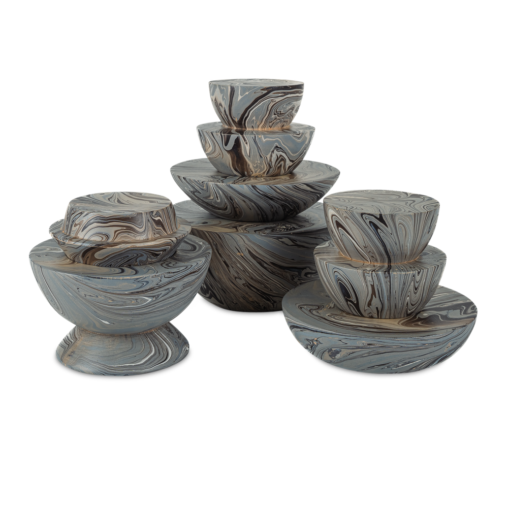 
                      
                        Marbleized Stacking Box Set of 3.
                      
                    
