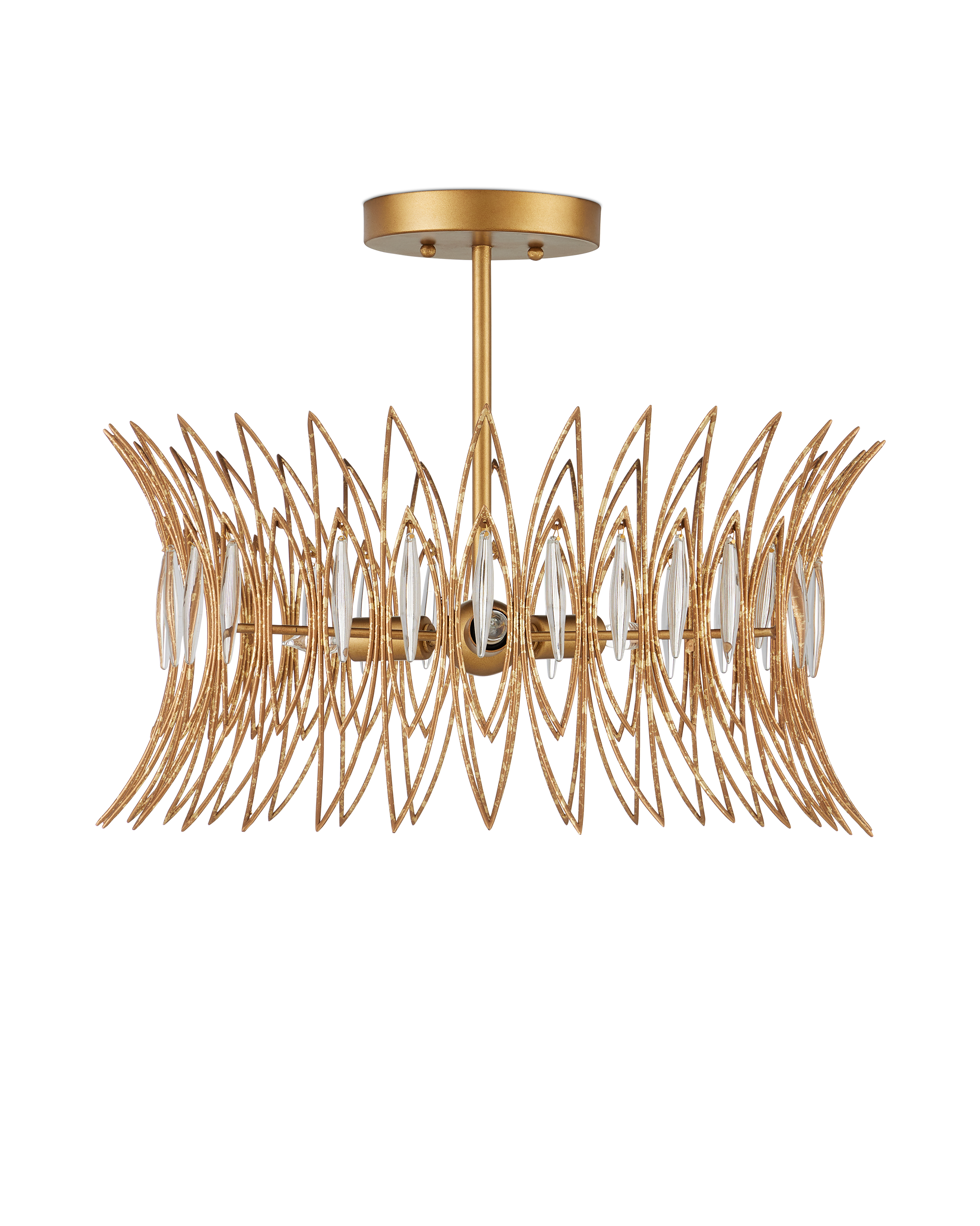 Currey & Company Marquise Semi-Flush Mount - Thumbnail 2