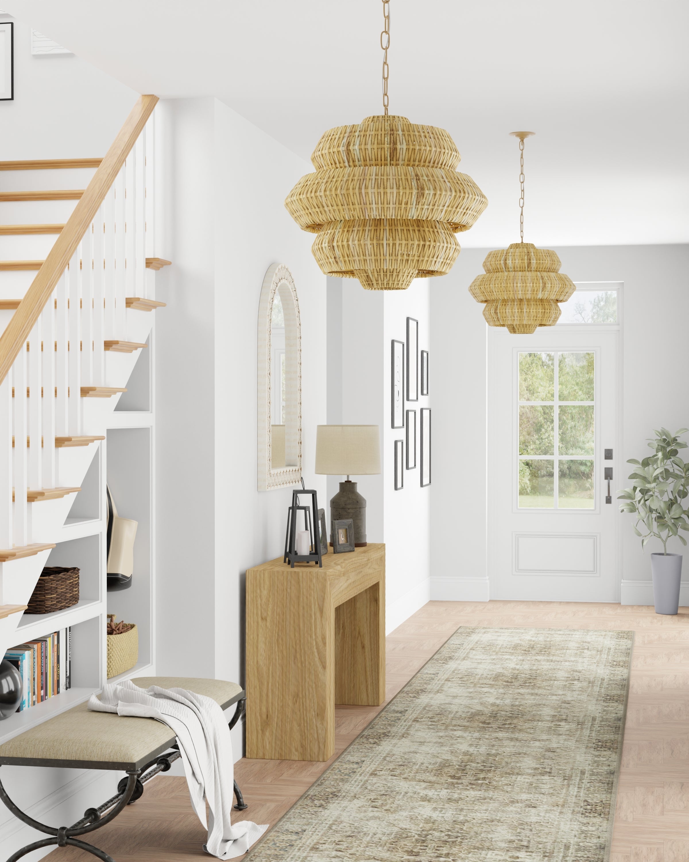 Antibes Small Natural Chandelier - Thumbnail 5