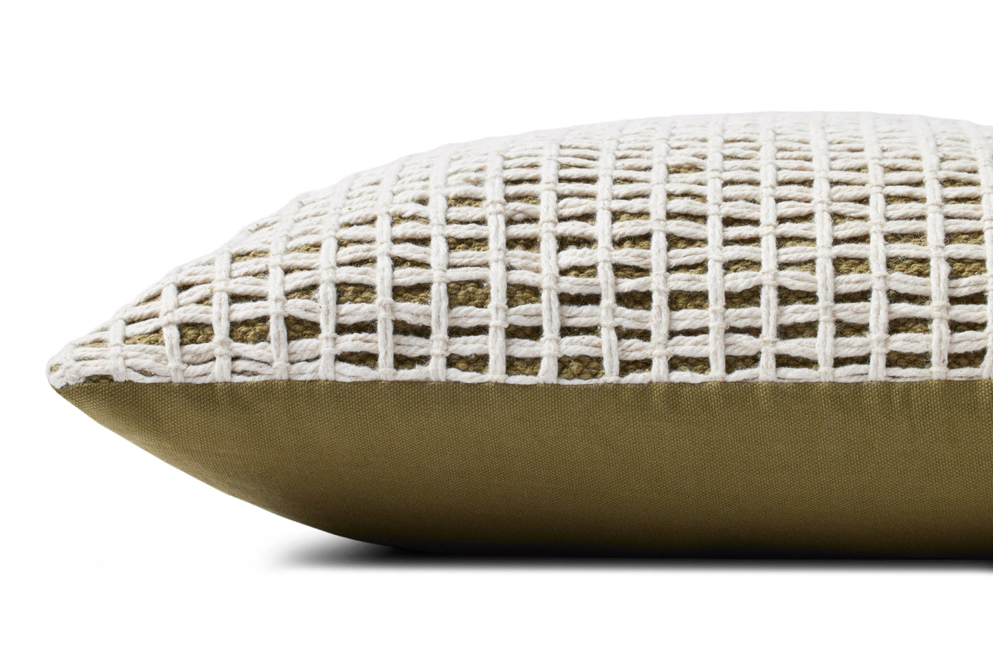 Loloi PLL0119 Green / Ivory 18'' x 18'' Cover Only Pillow
