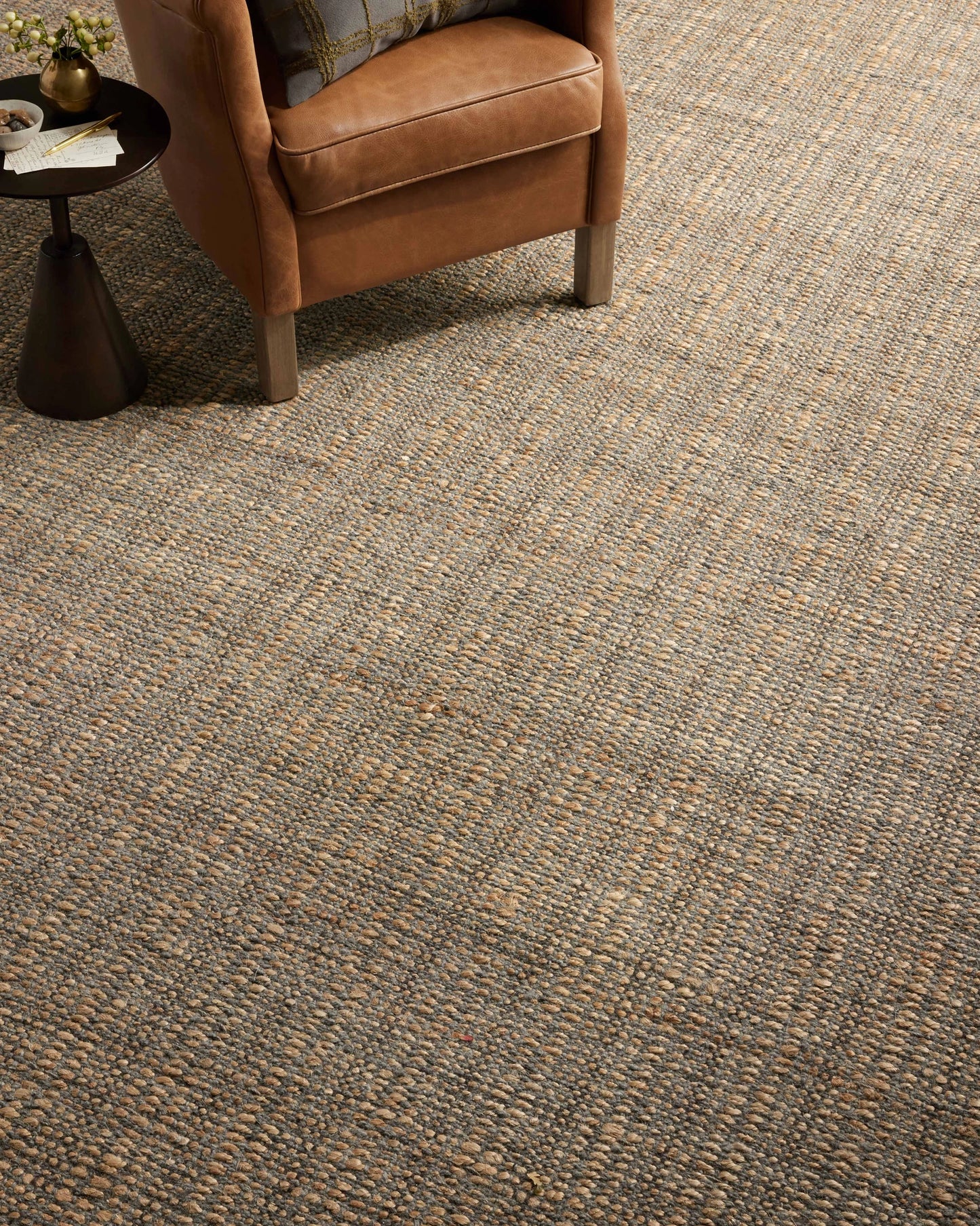 Jean Stoffer x Loloi Cornwall Charcoal / Natural 2'-6" x 9'-9" Runner Rug