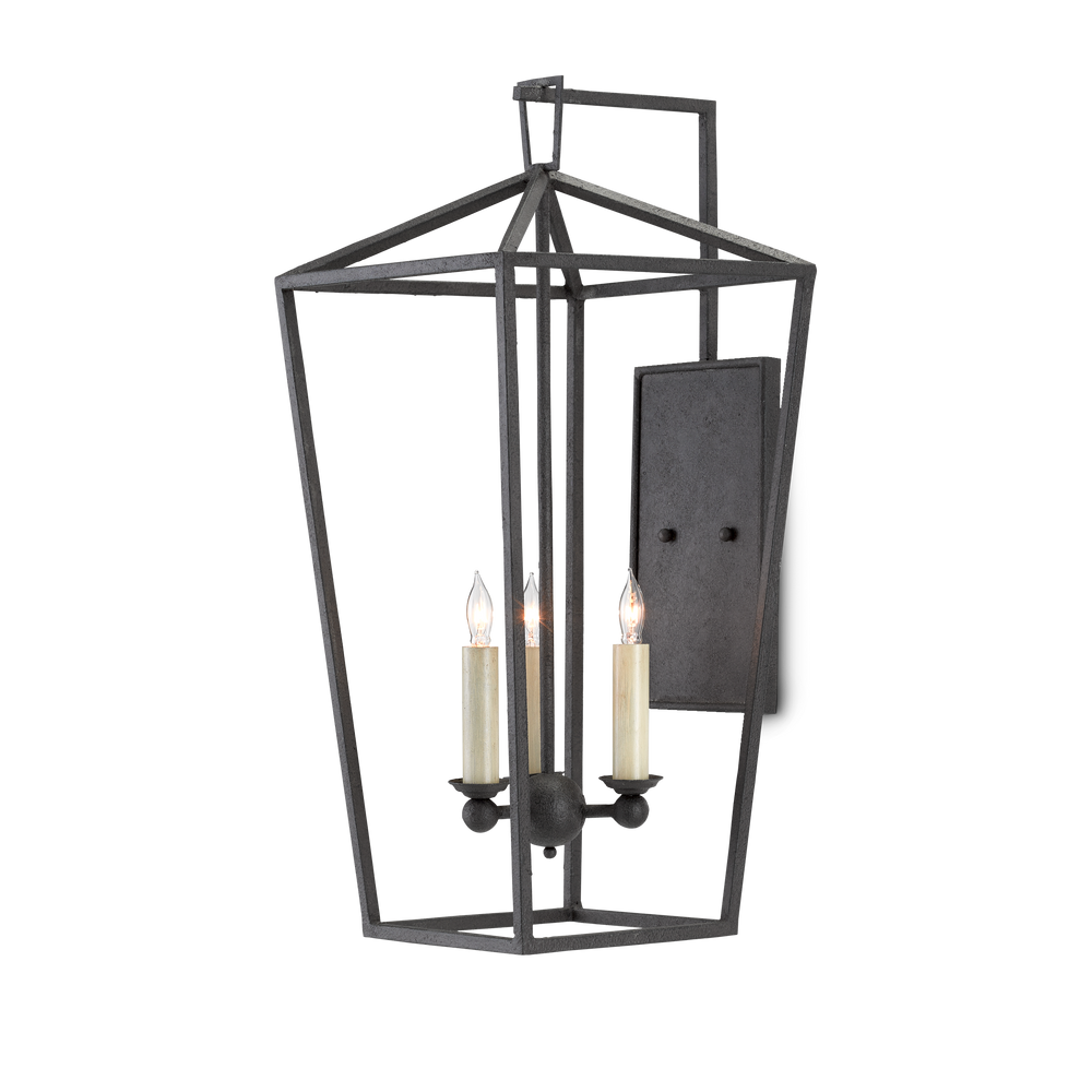 
                      
                        Denison Black Wall Sconce
                      
                    
