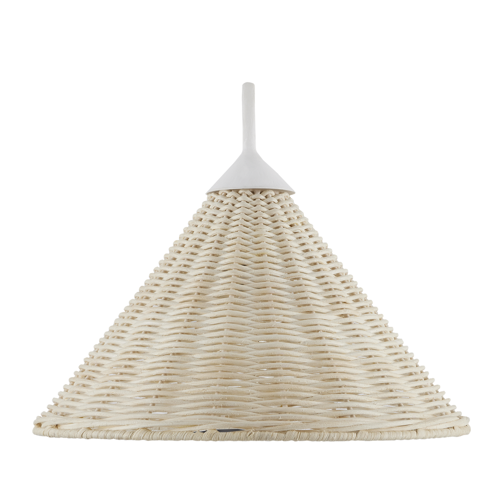 
                      
                        Basket White Swing-Arm Wall Sconce.
                      
                    