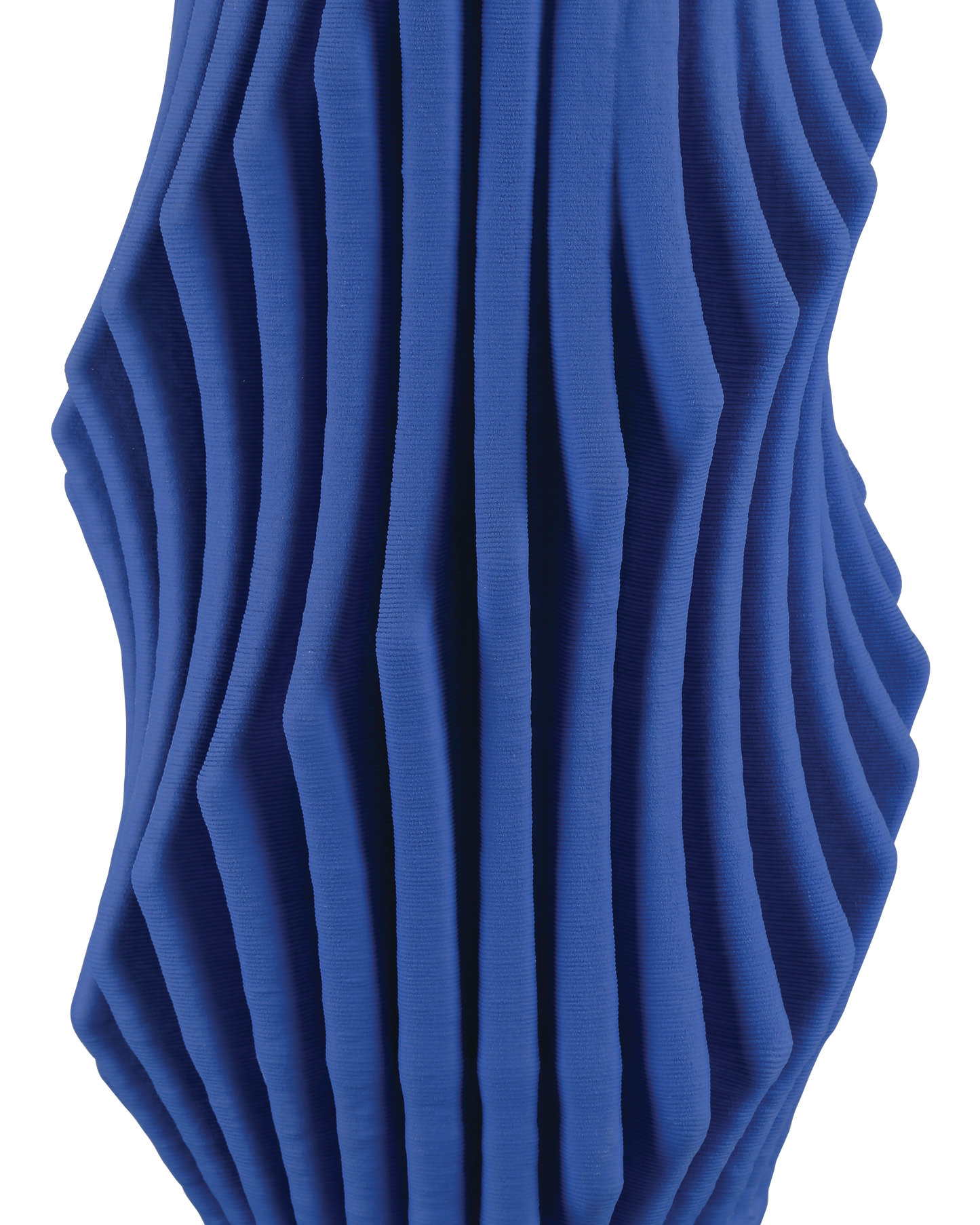 Blue Pleat Large Vase.