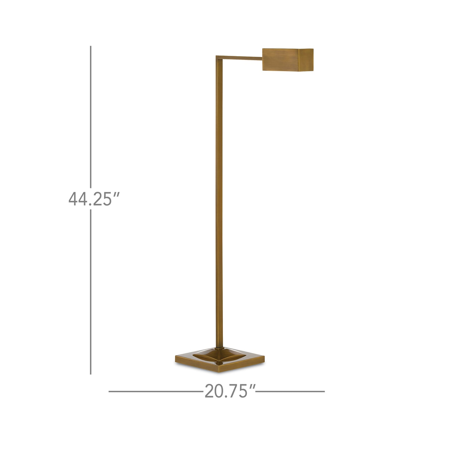 Ruxley Brass Floor Lamp