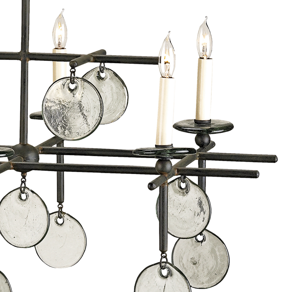 Sethos Black Rectangular Chandelier