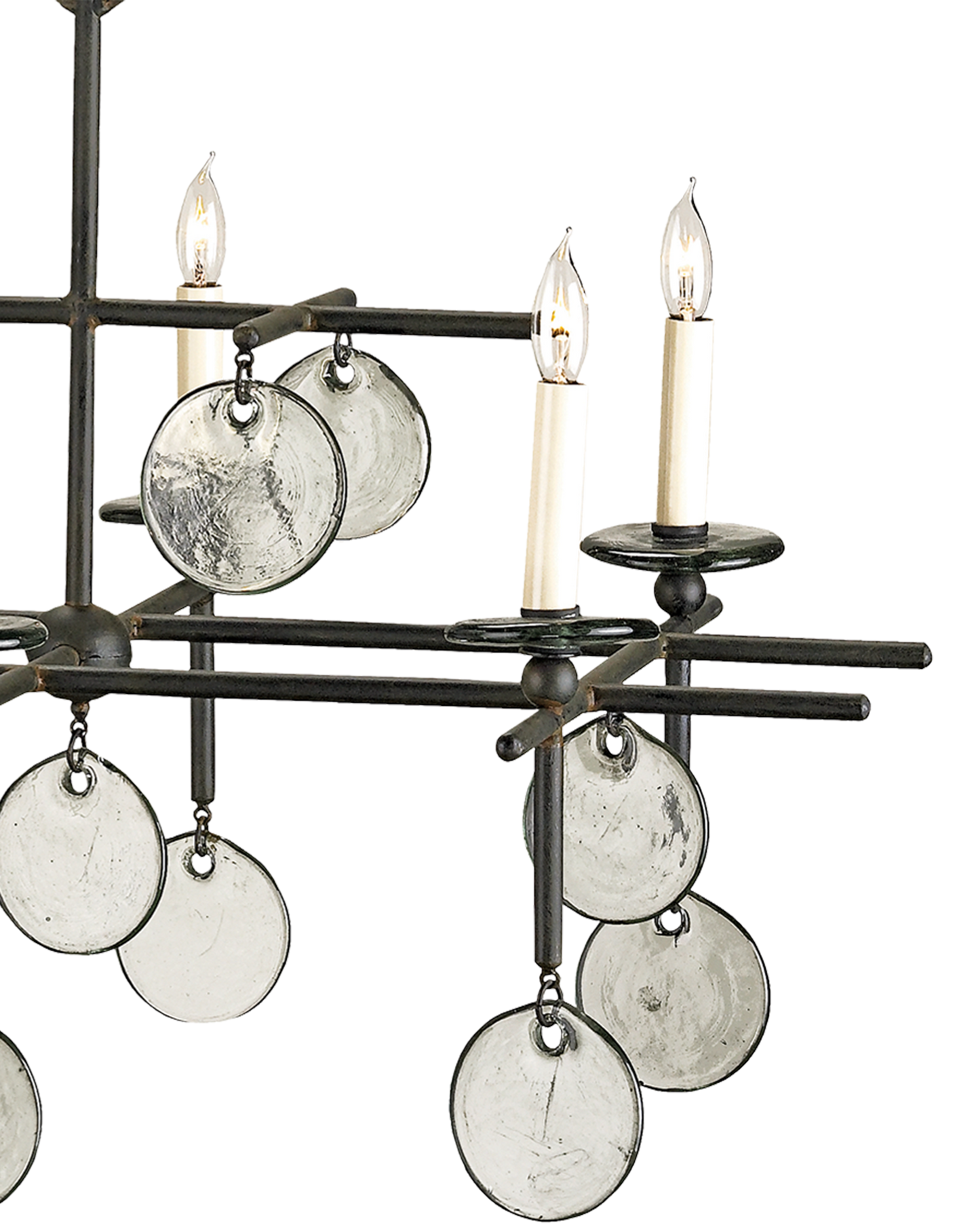 Sethos Black Rectangular Chandelier