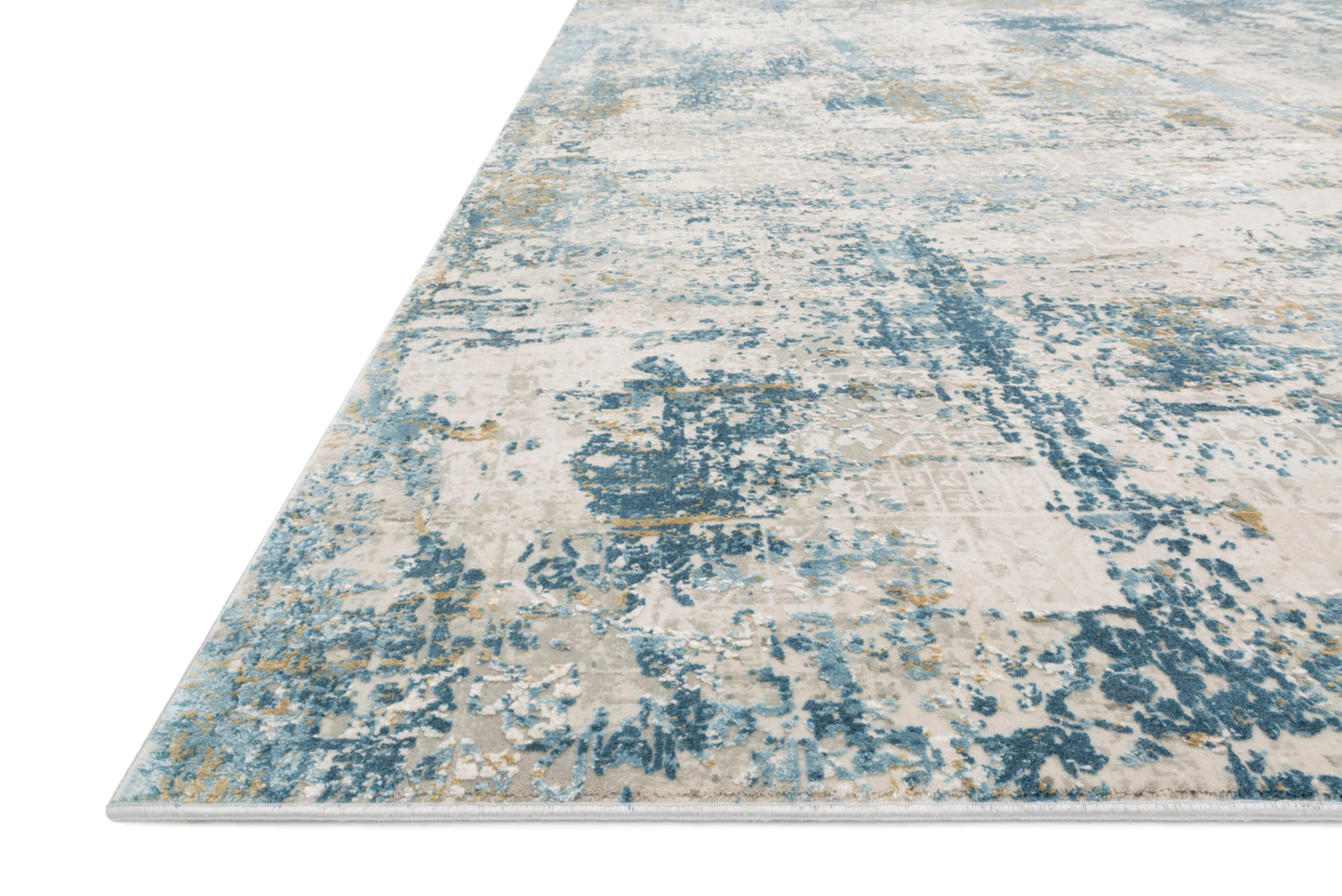 Loloi Sienne Grey / Blue 2'-7" x 8'-0" Runner Rug
