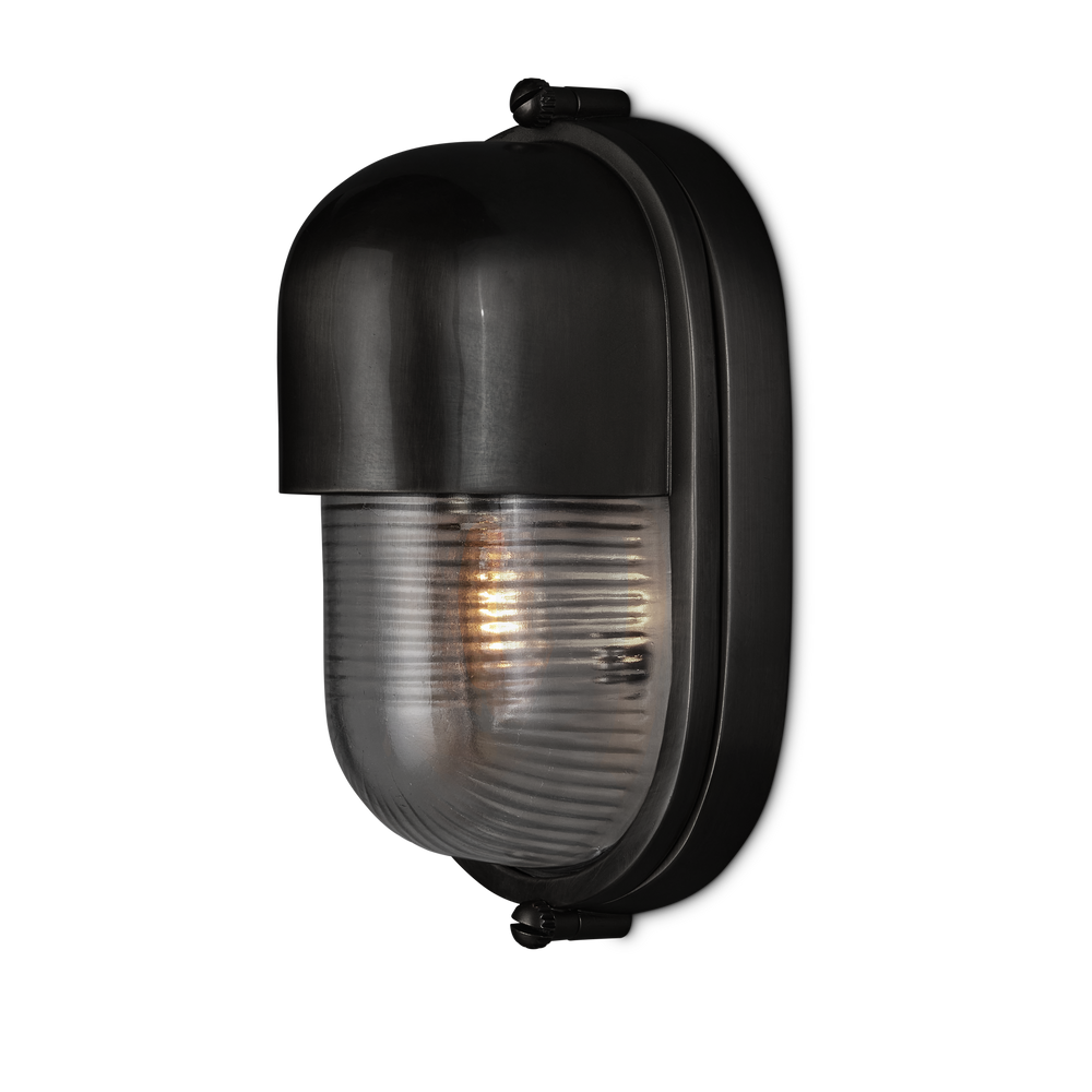 Maritime Black Outdoor Wall Sconce