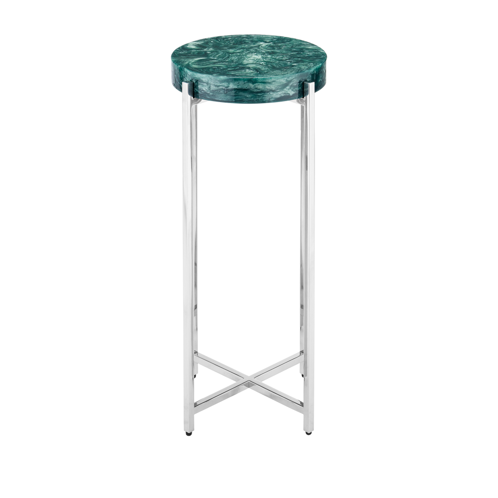 
                      
                        Rina Teal Drinks Table
                      
                    
