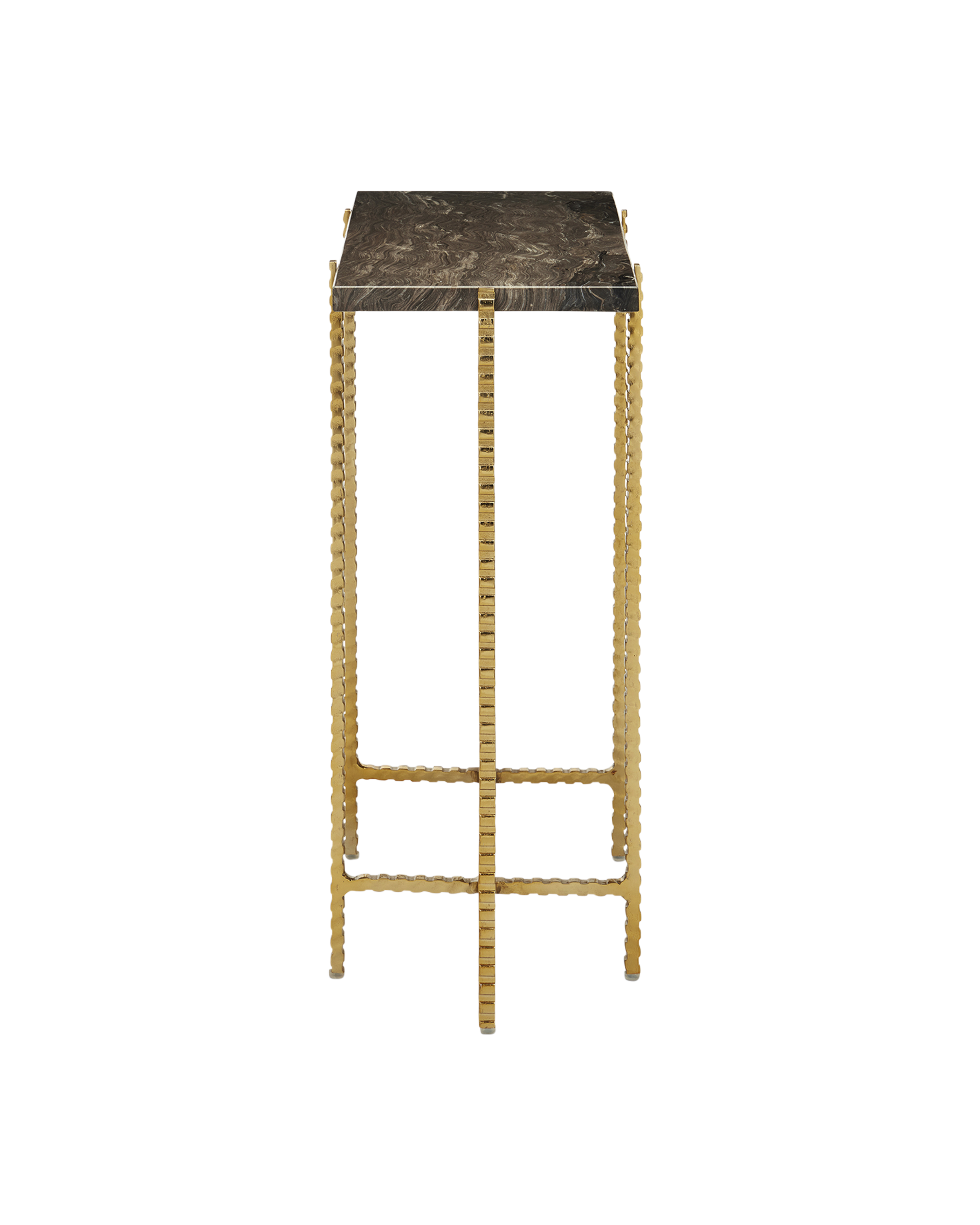 Flying Marble Gold Side Table