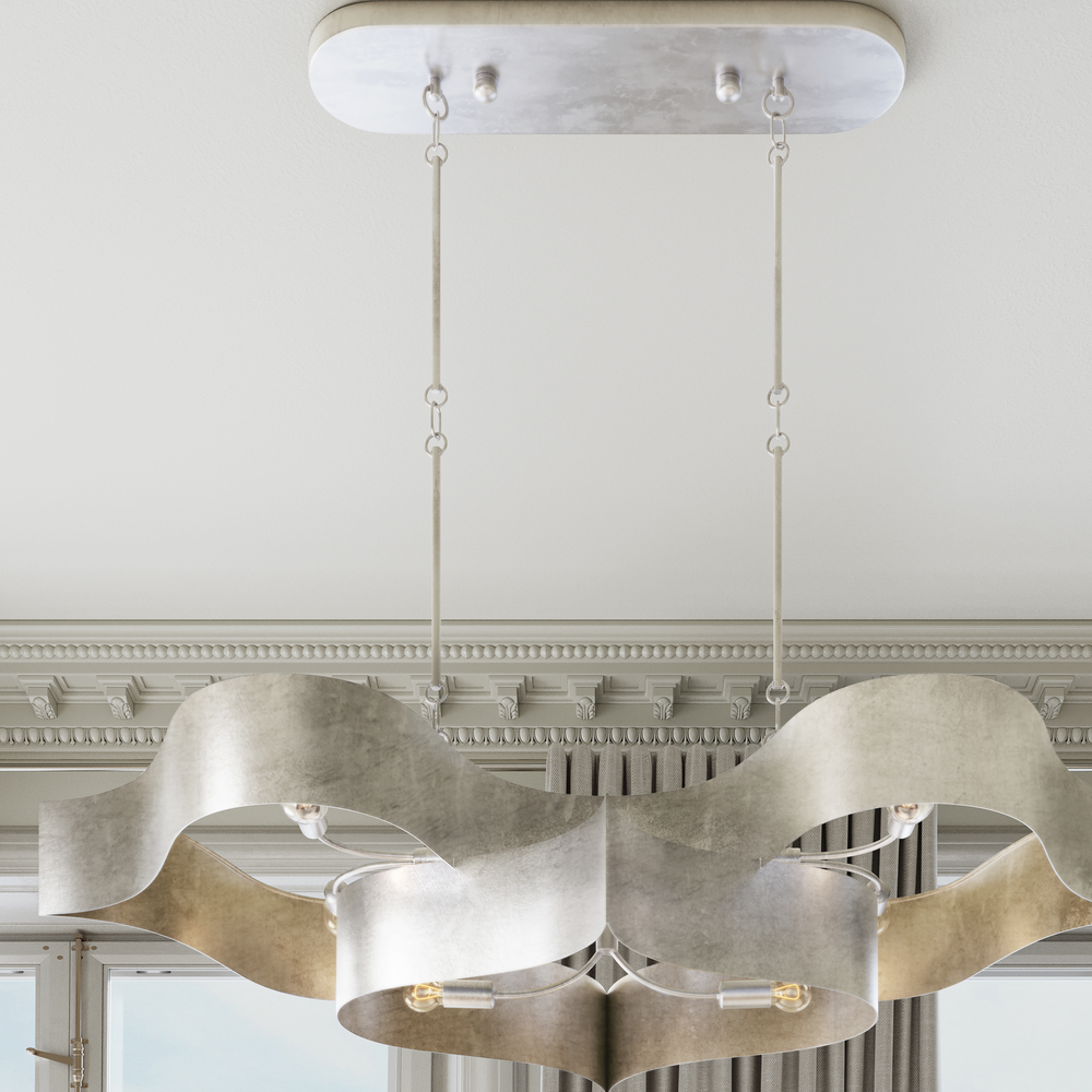 
                      
                        Grand Lotus Oval Silver Chandelier
                      
                    