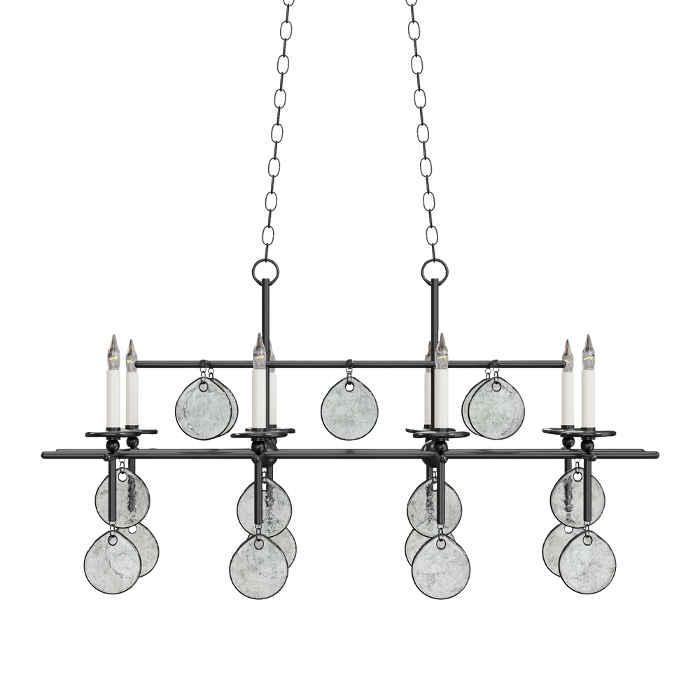 Sethos Black Rectangular Chandelier