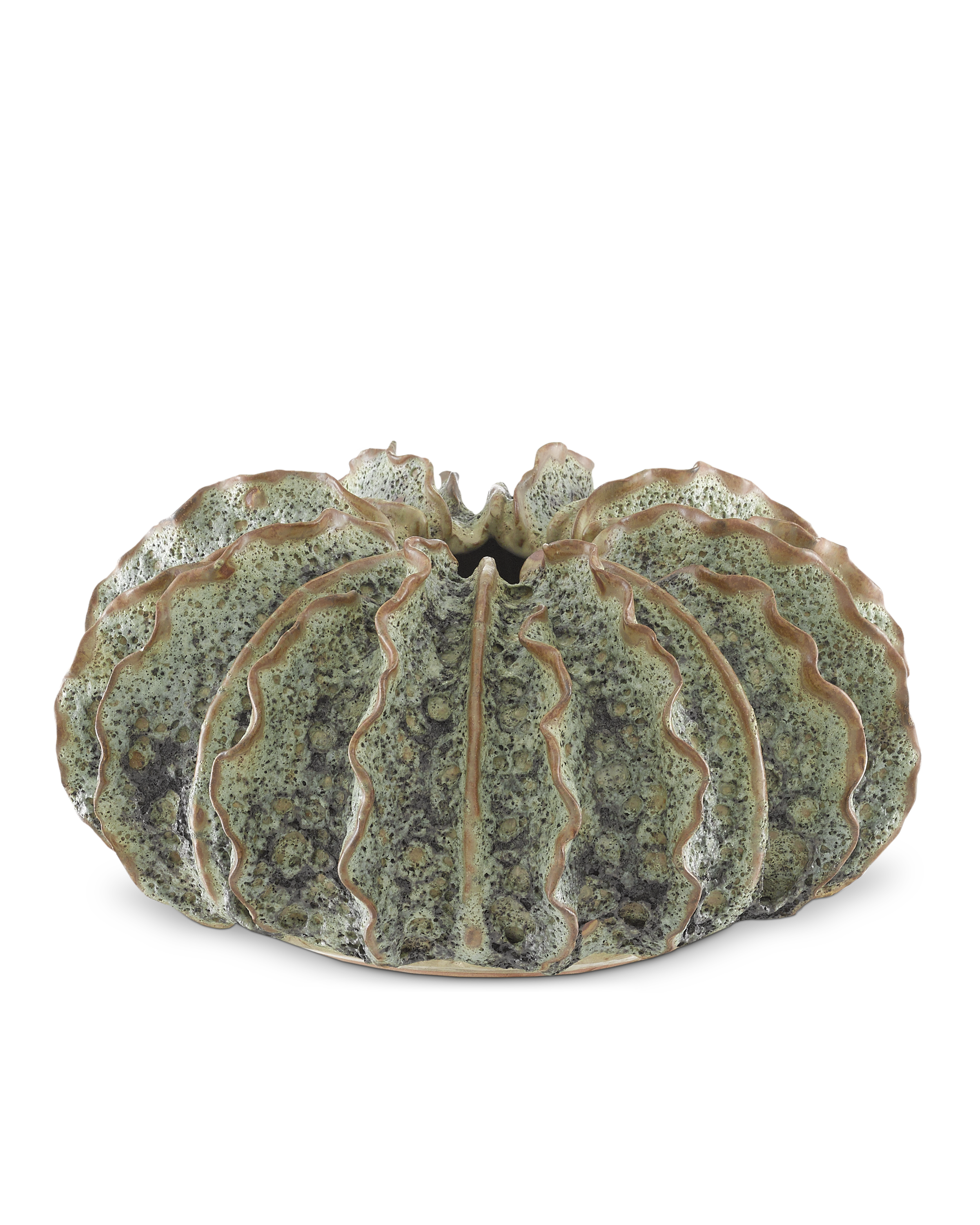 Sunken Boat Wings Green Vase