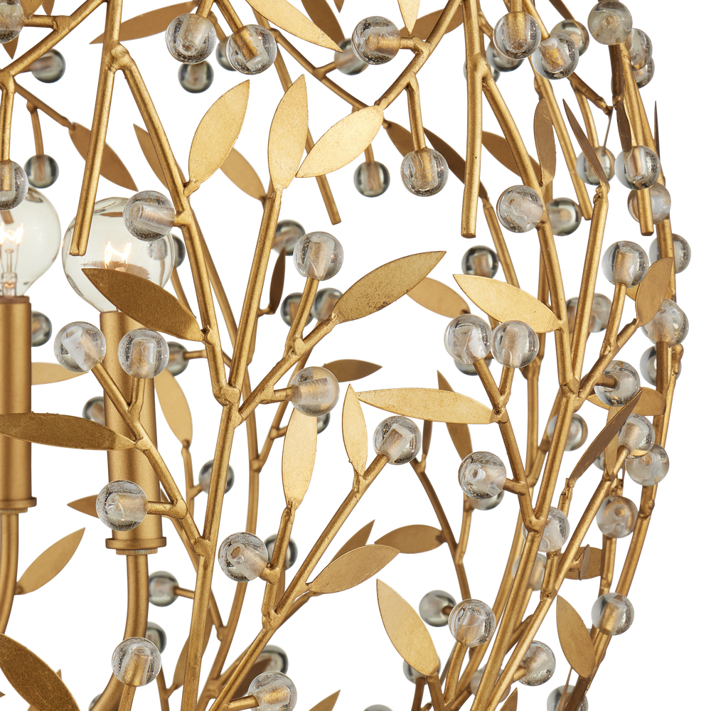 Secret Garden Gold Orb Chandelier