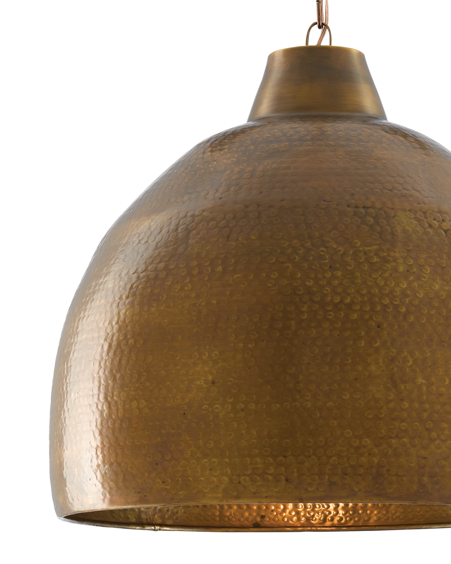 Earthshine Large Brass Pendant.
