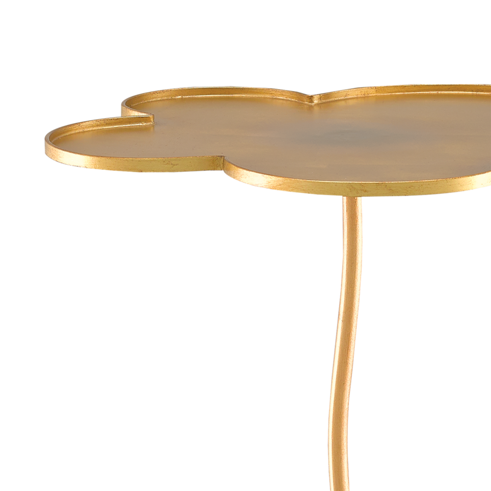 Fleur Large Gold Accent Table