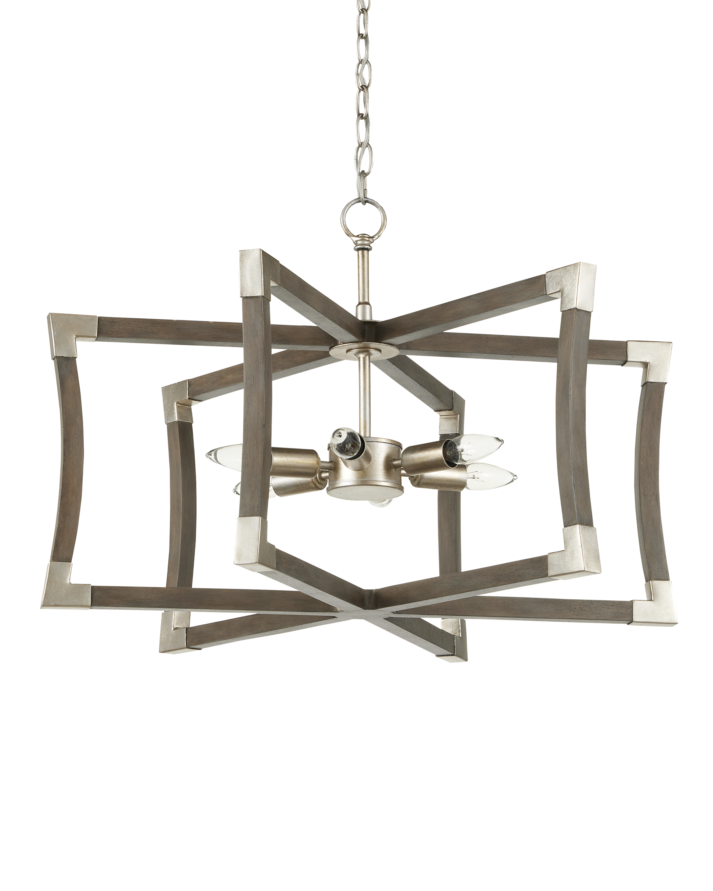 Bastian Small Gray Semi-Flush Mount - Thumbnail 3