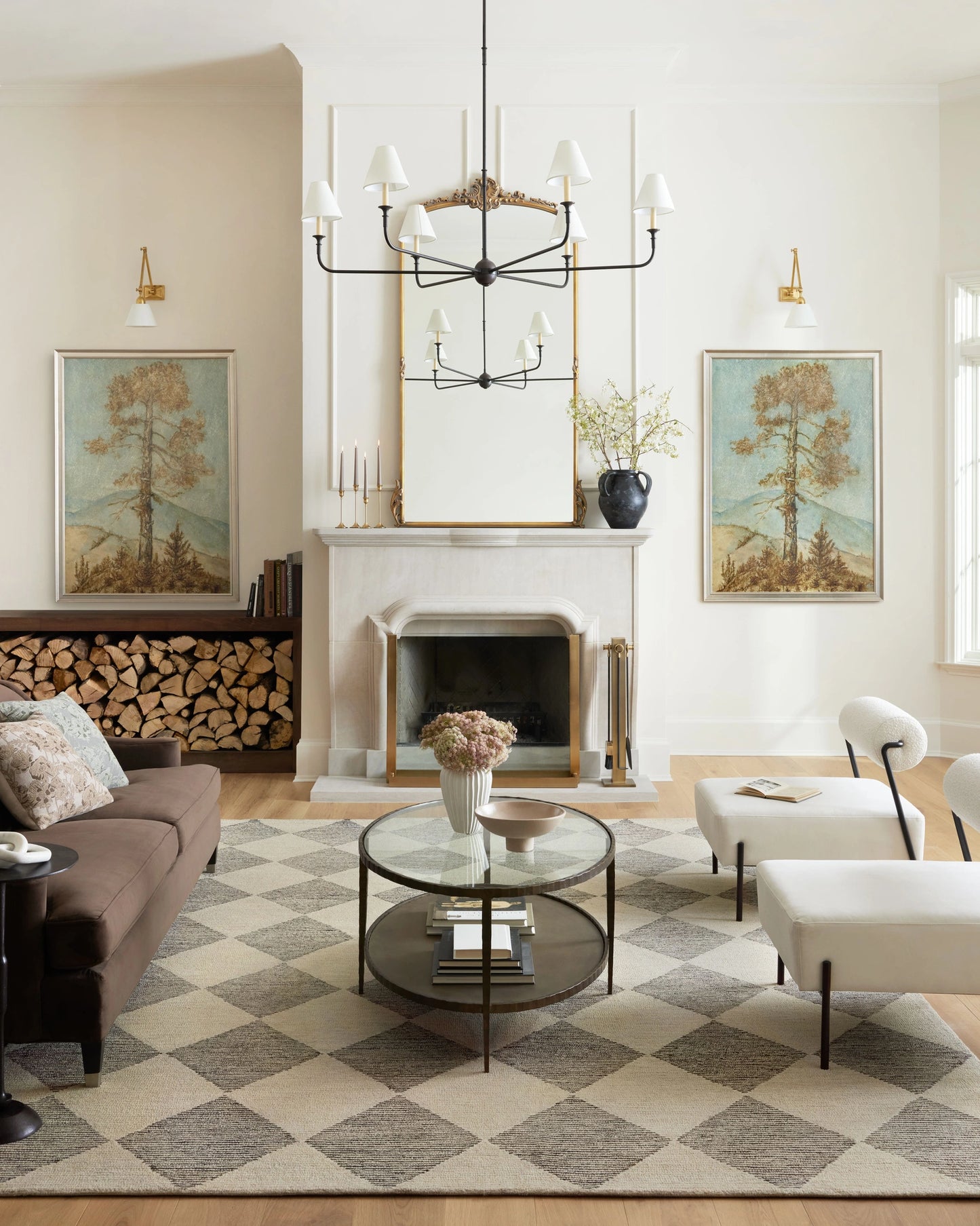 Chris Loves Julia x LoloiFrancis Beige / Charcoal 8'-6" x 12' Area Rug