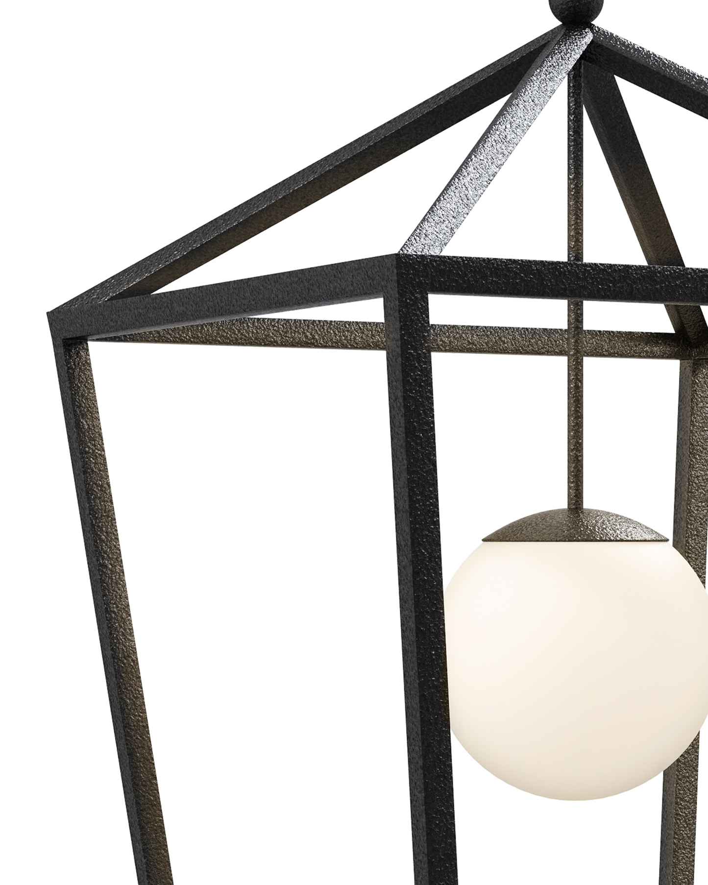 Denison Large Black Outdoor Lantern.