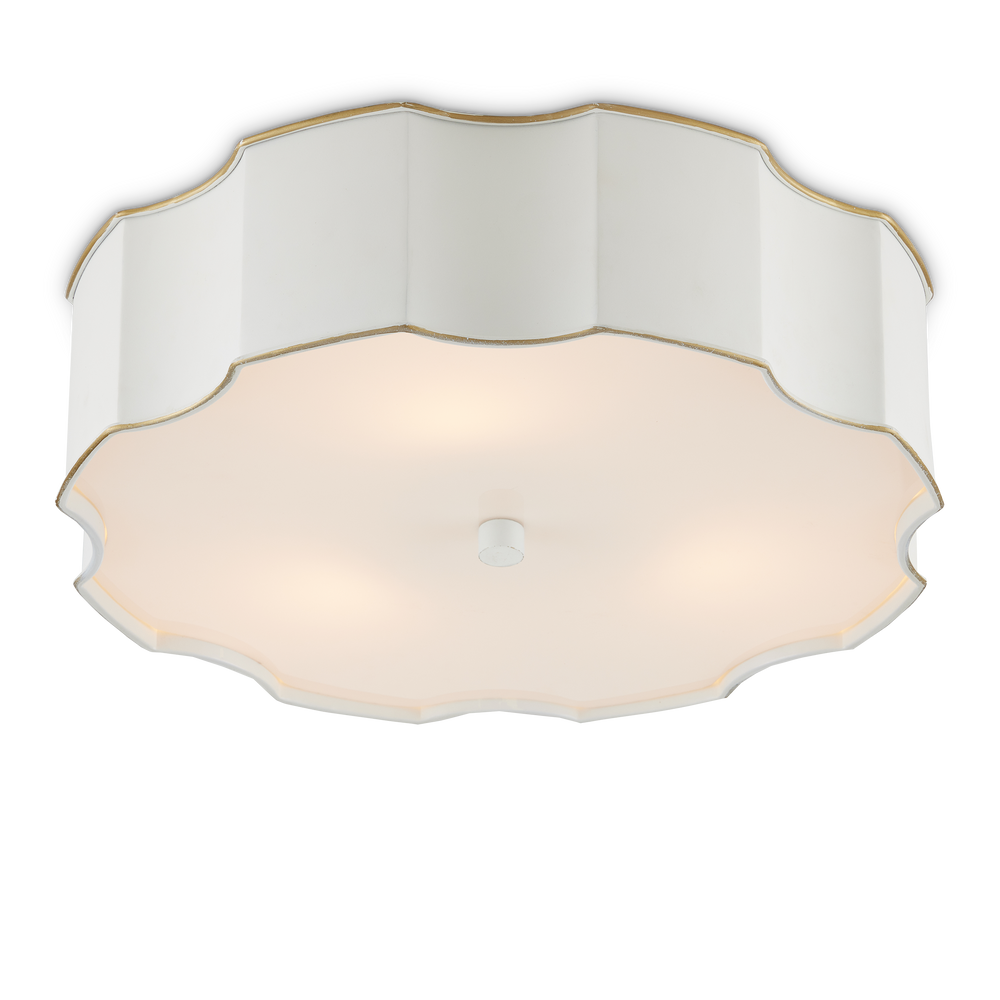
                      
                        Wexford White Flush Mount
                      
                    