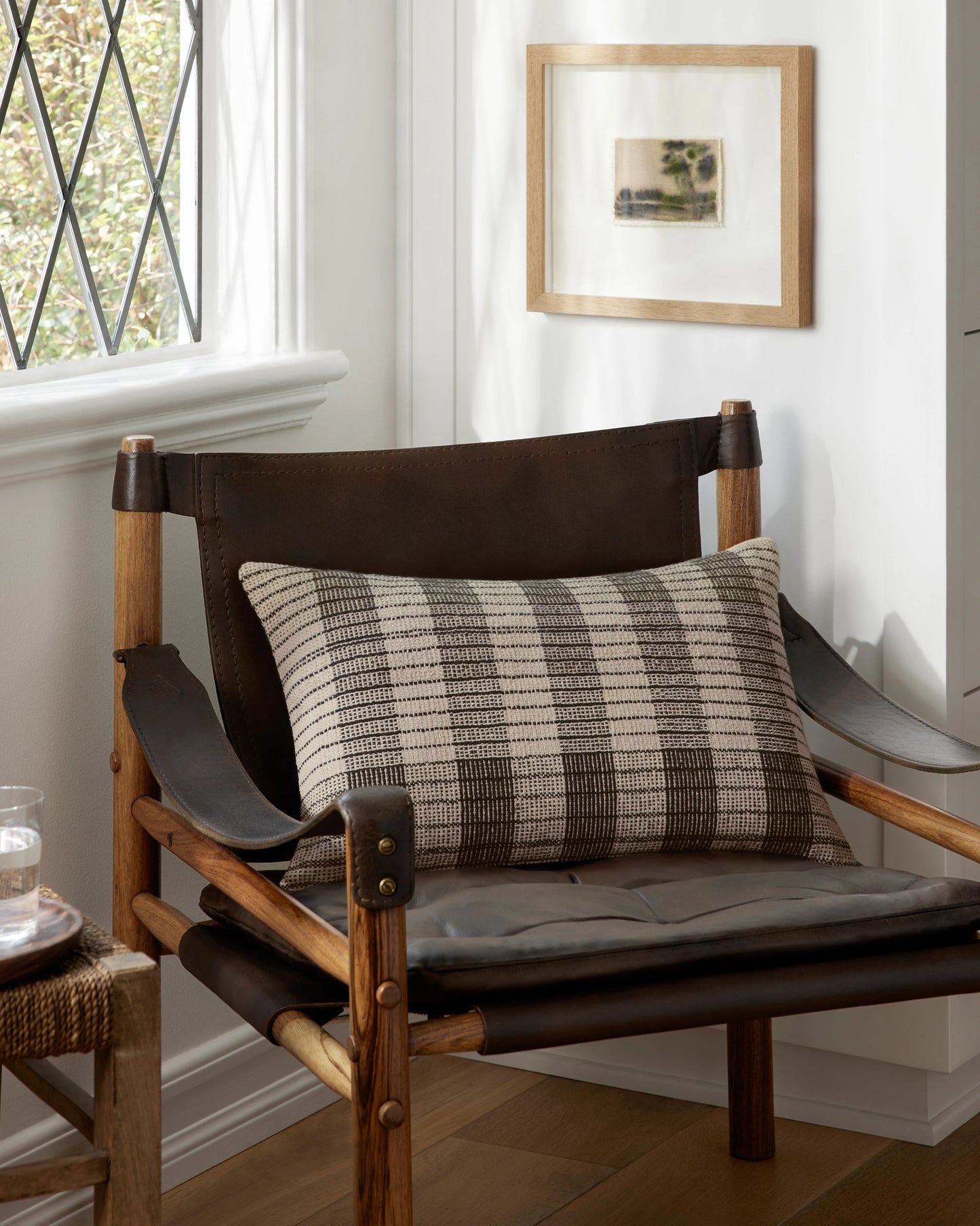 Amber Lewis x Loloi PAL0011 Ivory / Black 13" x 21" Pillow