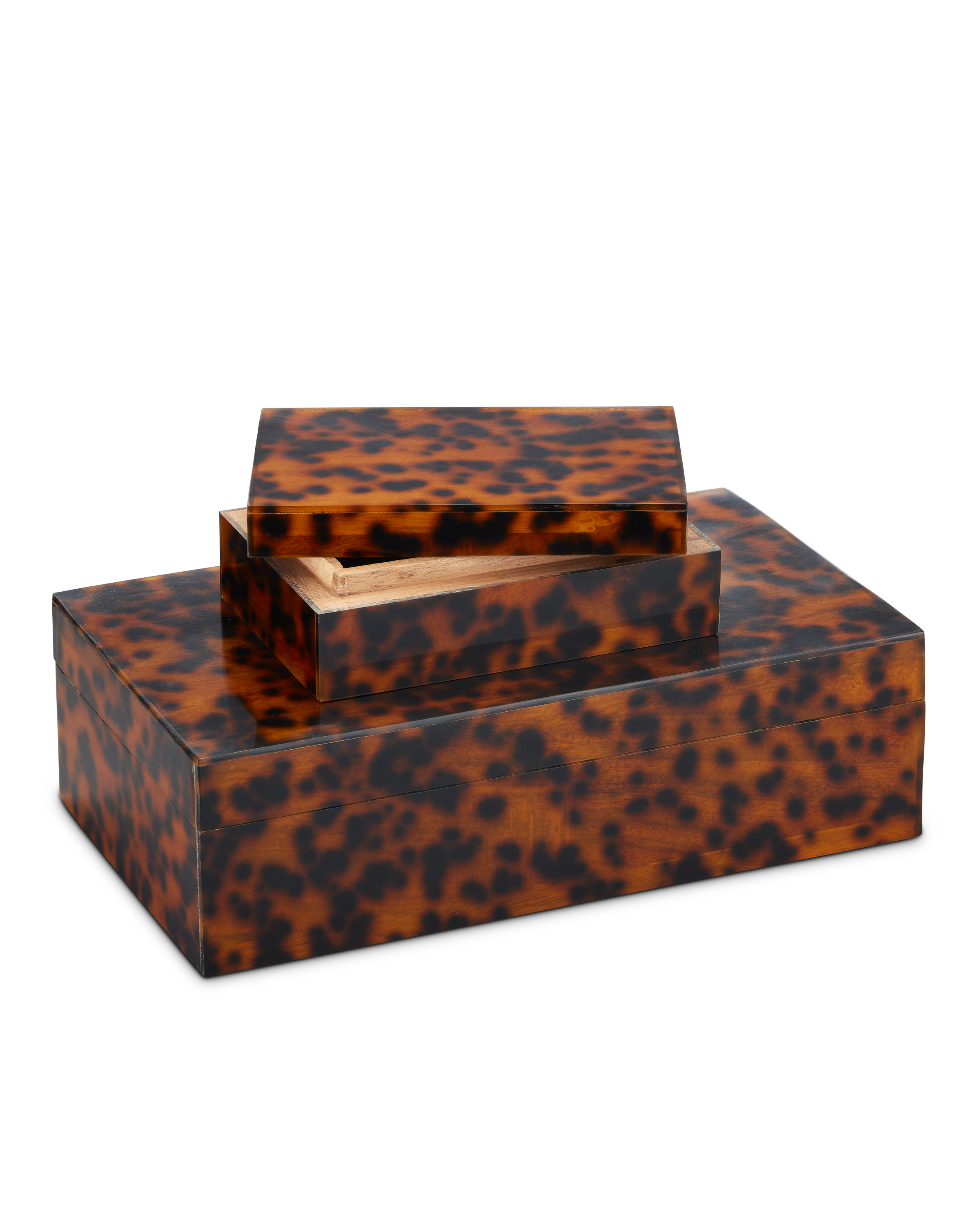 Faux Tortoise Box Set of 2