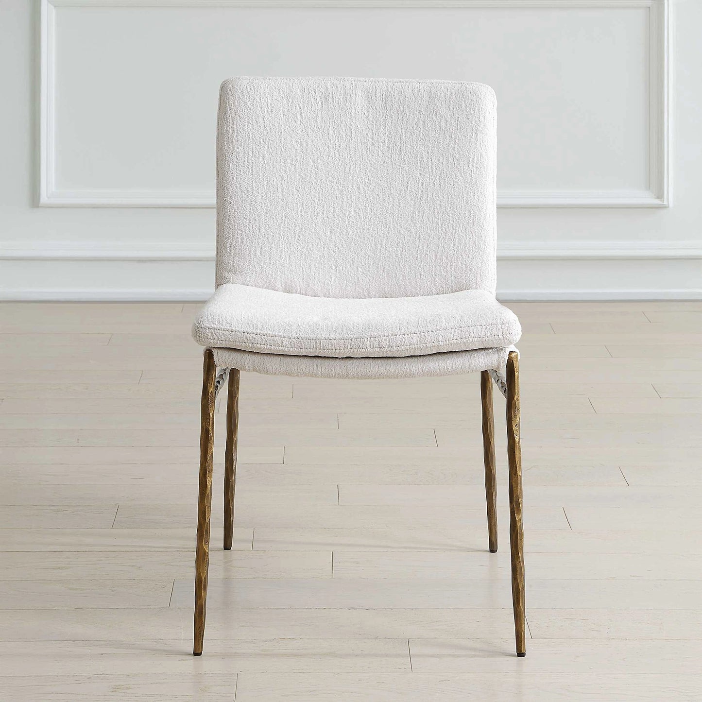 Uttermost Ascend Textured White Dining Chair