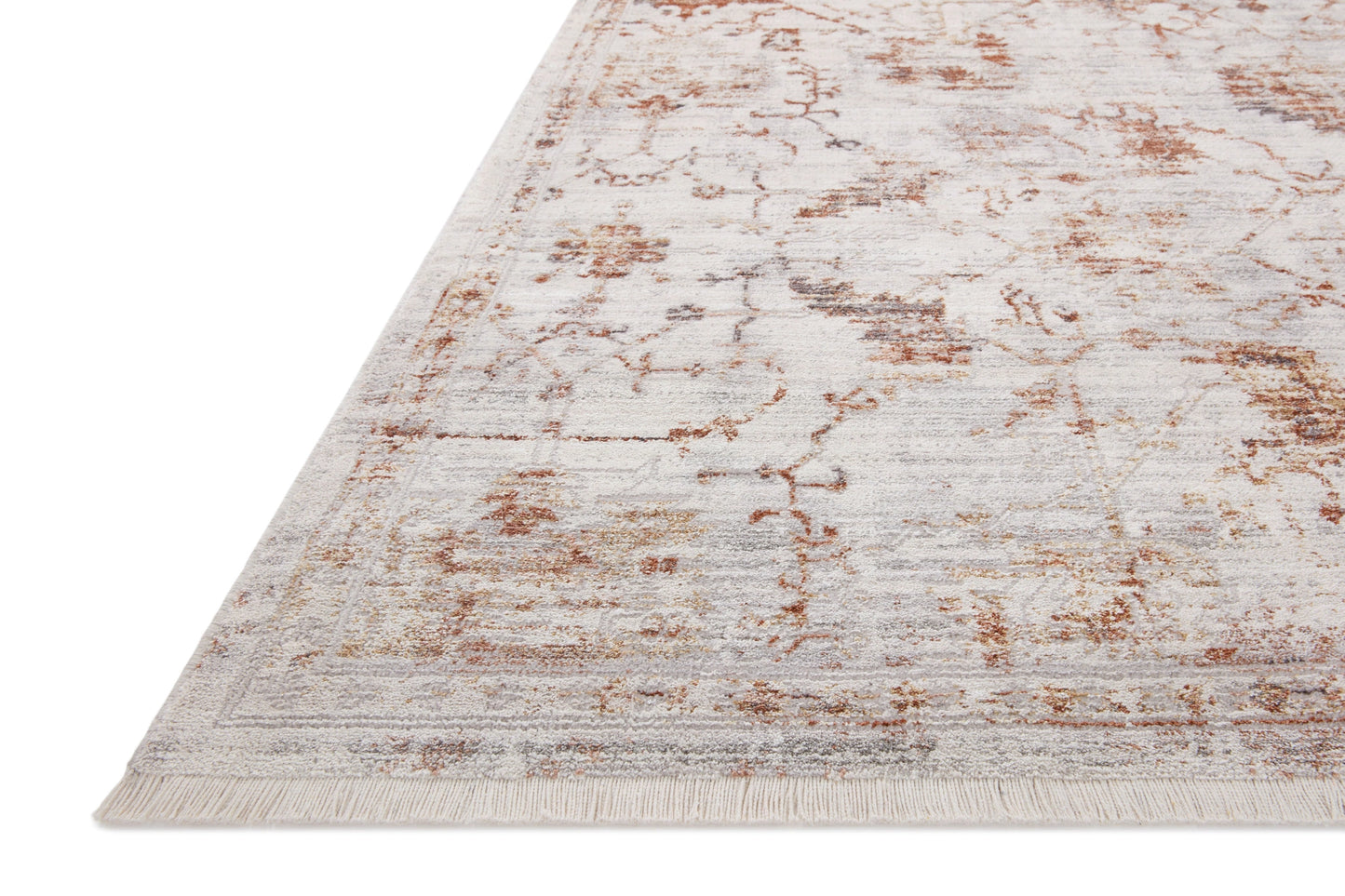 Loloi Bonney Silver / Sunset 5'-3" x 7'-6" Area Rug