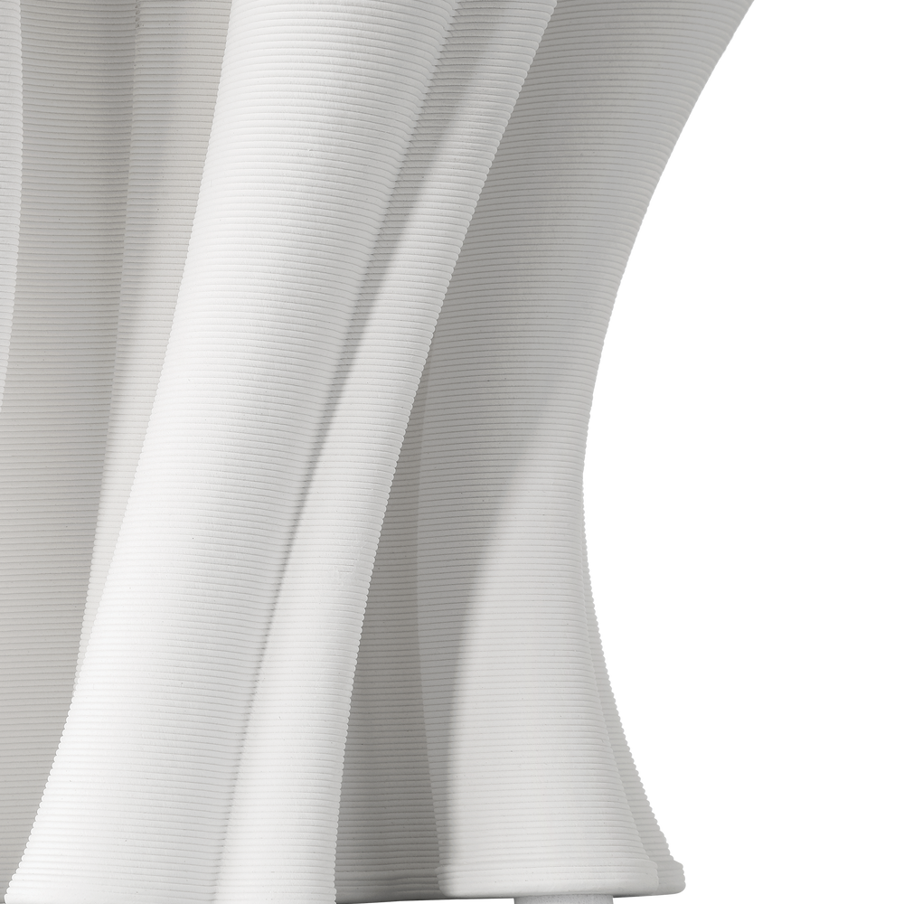 
                      
                        Godet Twist White Vase.
                      
                    