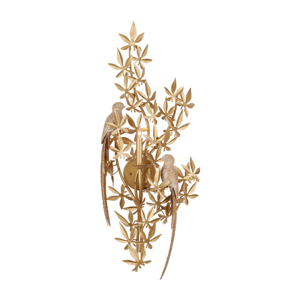 
                      
                        Aviary Gold Wall Sconce, Left
                      
                    