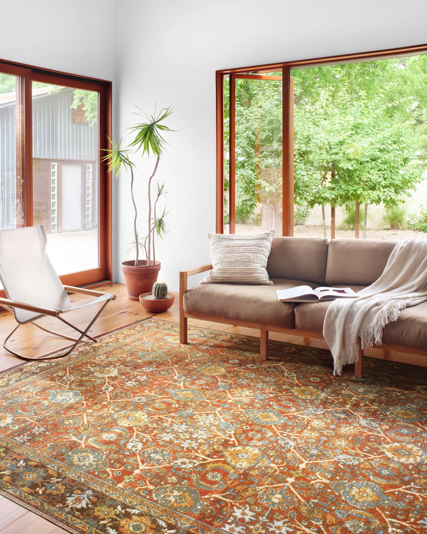 Loloi Sebastian Red / Multi 2'-5" x 11'-2" Runner Rug
