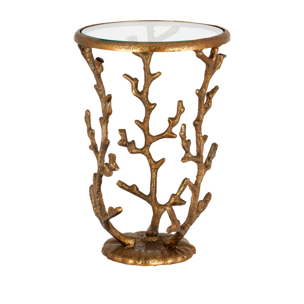 
                      
                        Coral Brass Accent Table
                      
                    