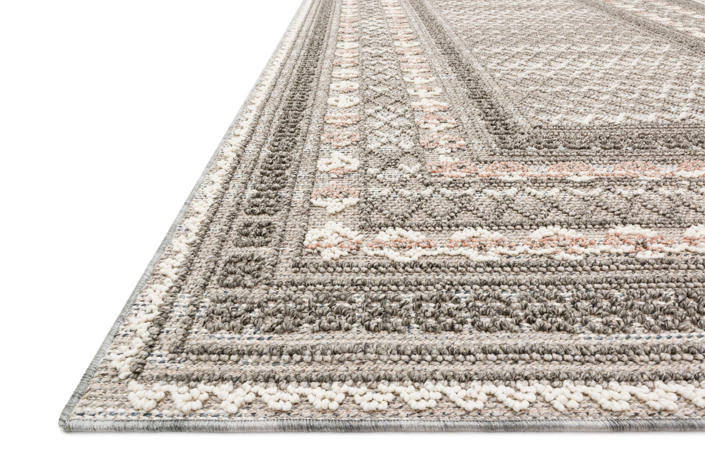 Loloi Cole Grey / Multi 2'-7" x 10'-0" Runner Rug