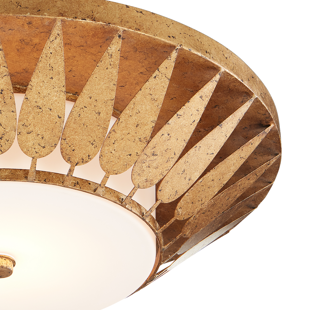 Floris Gold Flush Mount