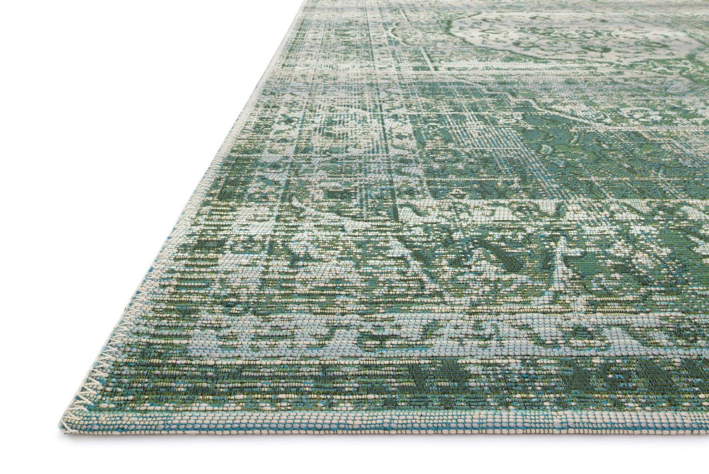 Loloi Mika Green / Mist 18" x 18" Sample Rug