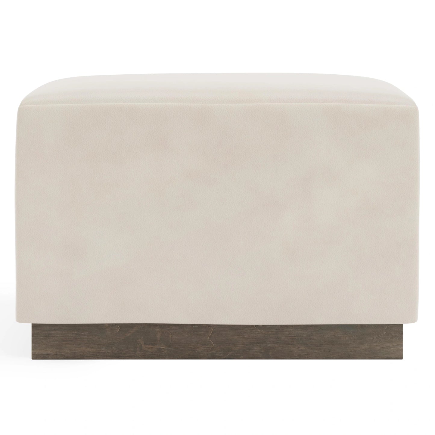 Merino Leather Ottoman