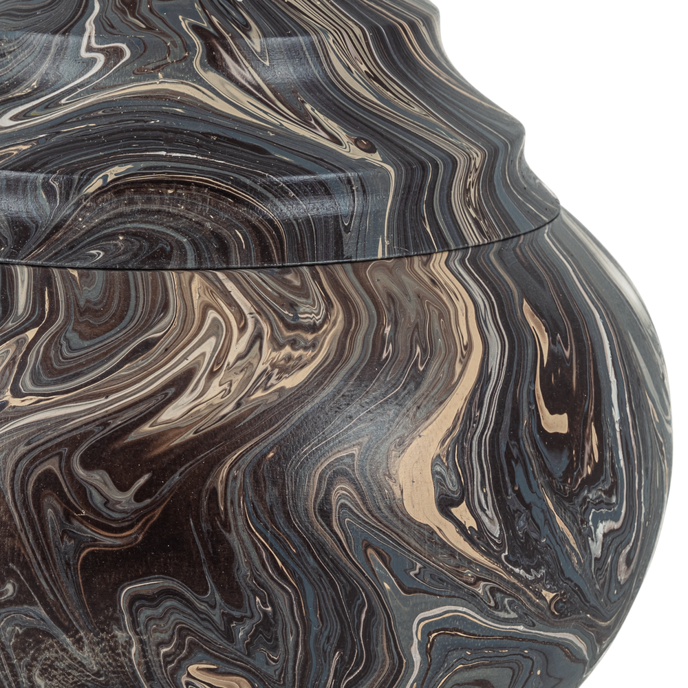 
                      
                        Marbleized Short Turret Box.
                      
                    