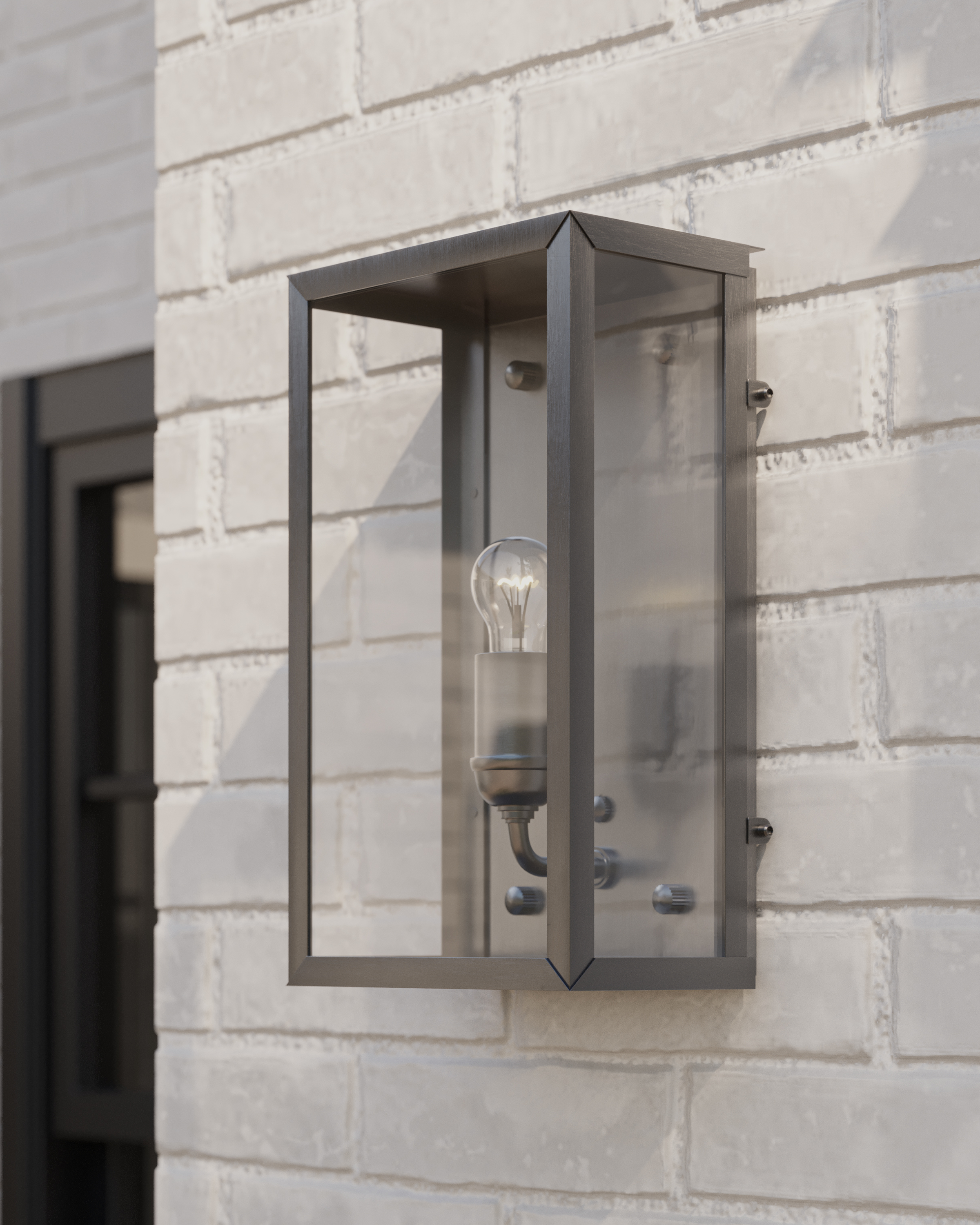 Royster Silver Outdoor Wall Sconce - Thumbnail 4