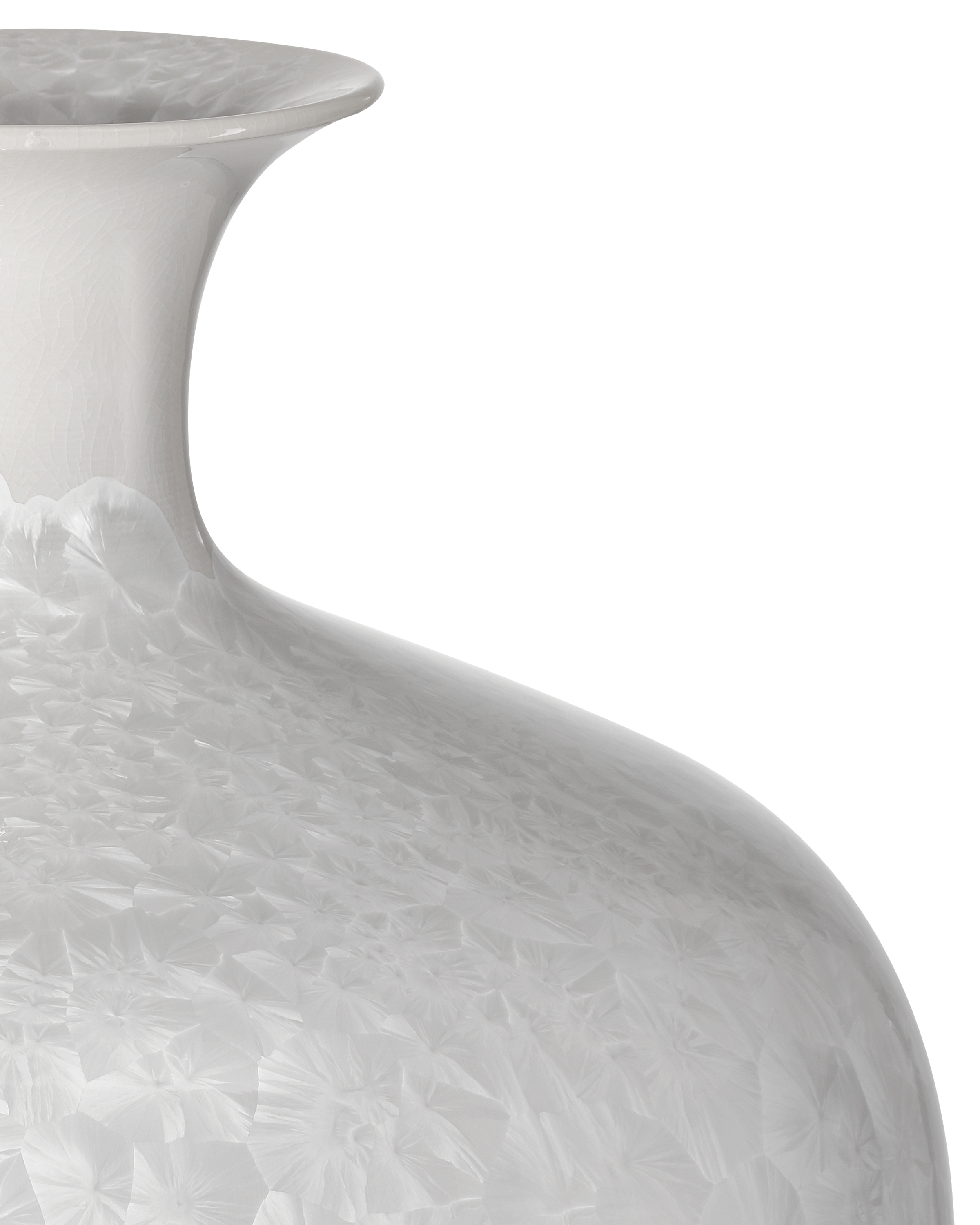 Crystalline White Vase - Thumbnail 4