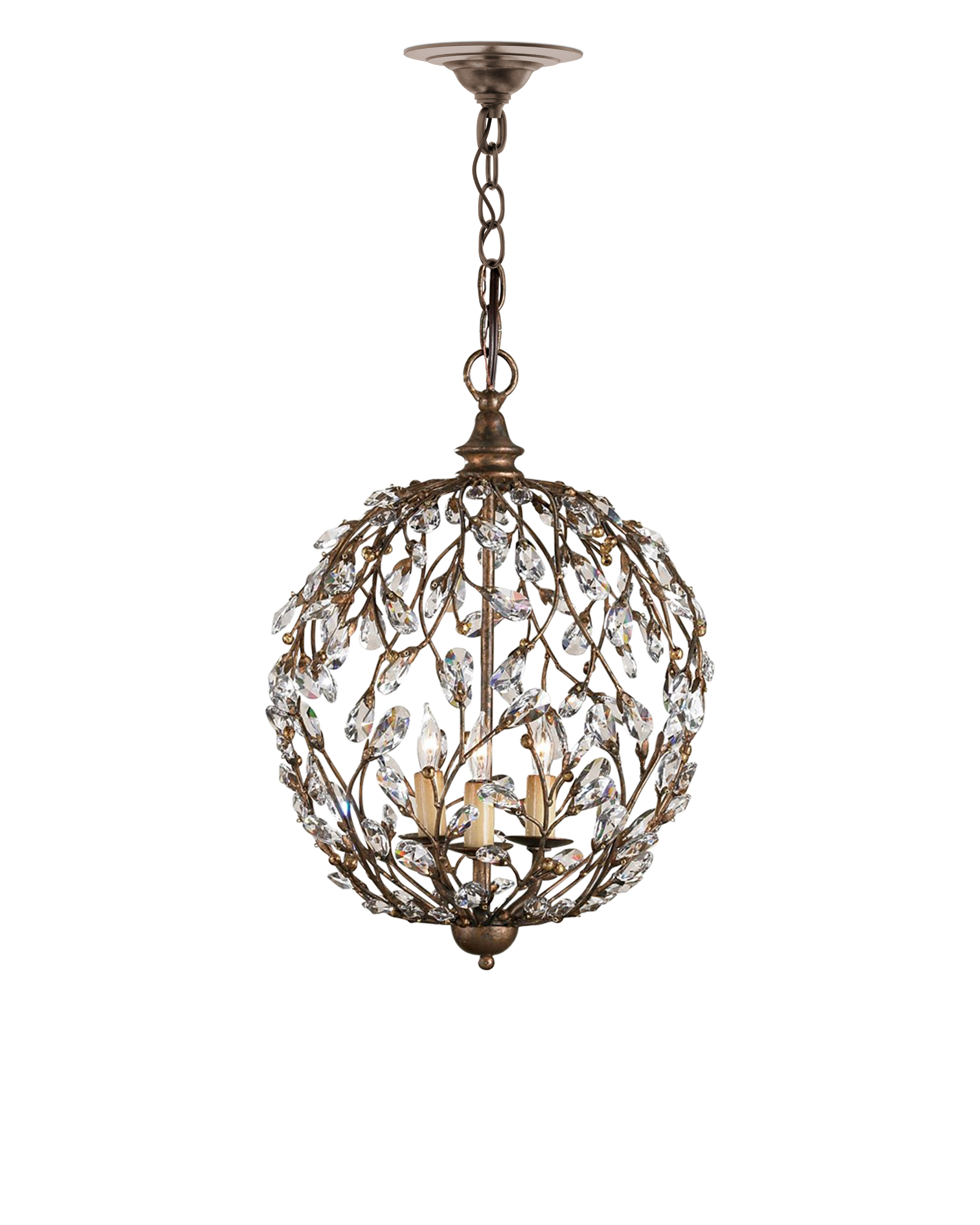 Currey & Company Crystal Bud Orb Chandelier