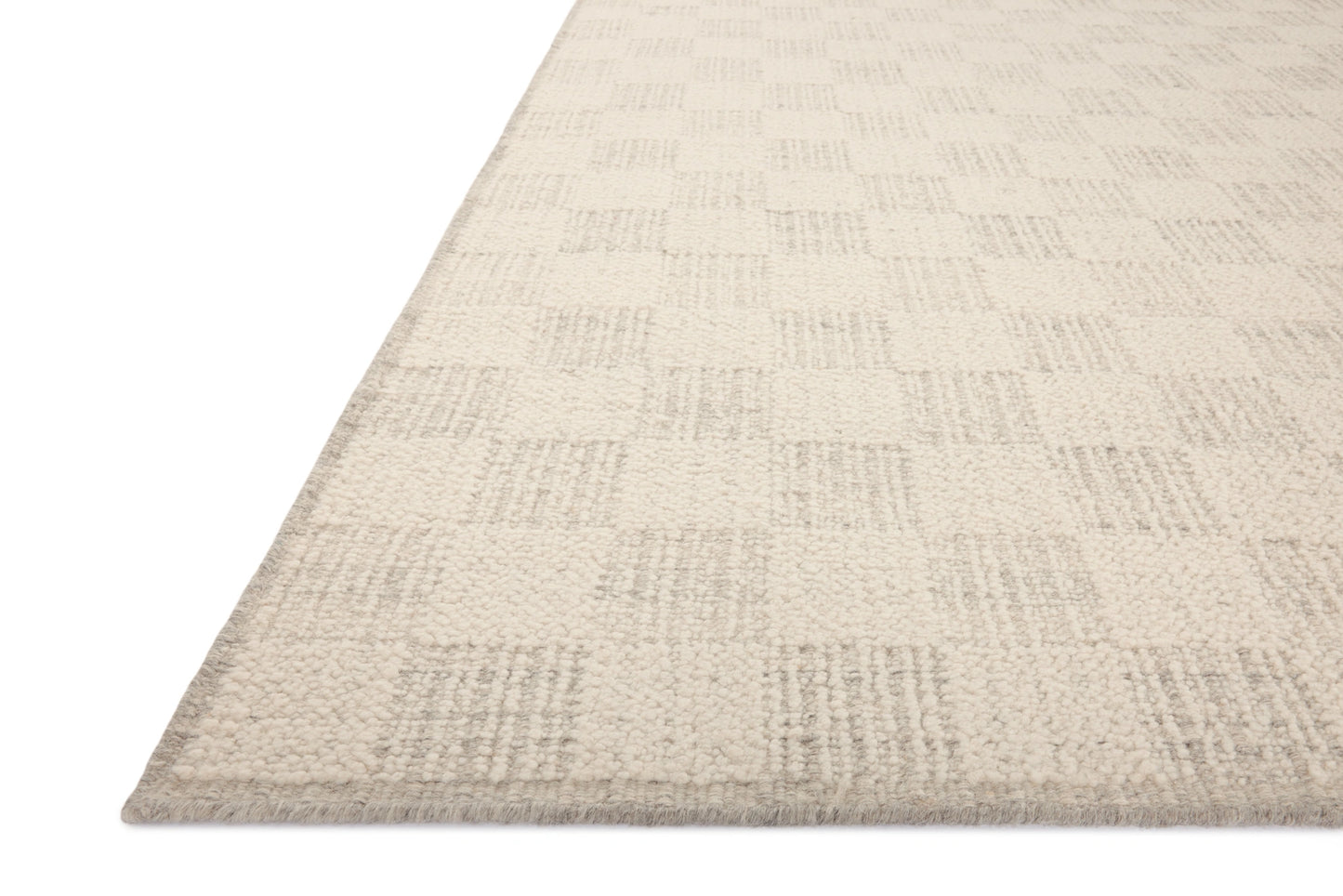 Brigette Romanek x Loloi Knox Ivory / Silver 18" x 18" Sample Rug