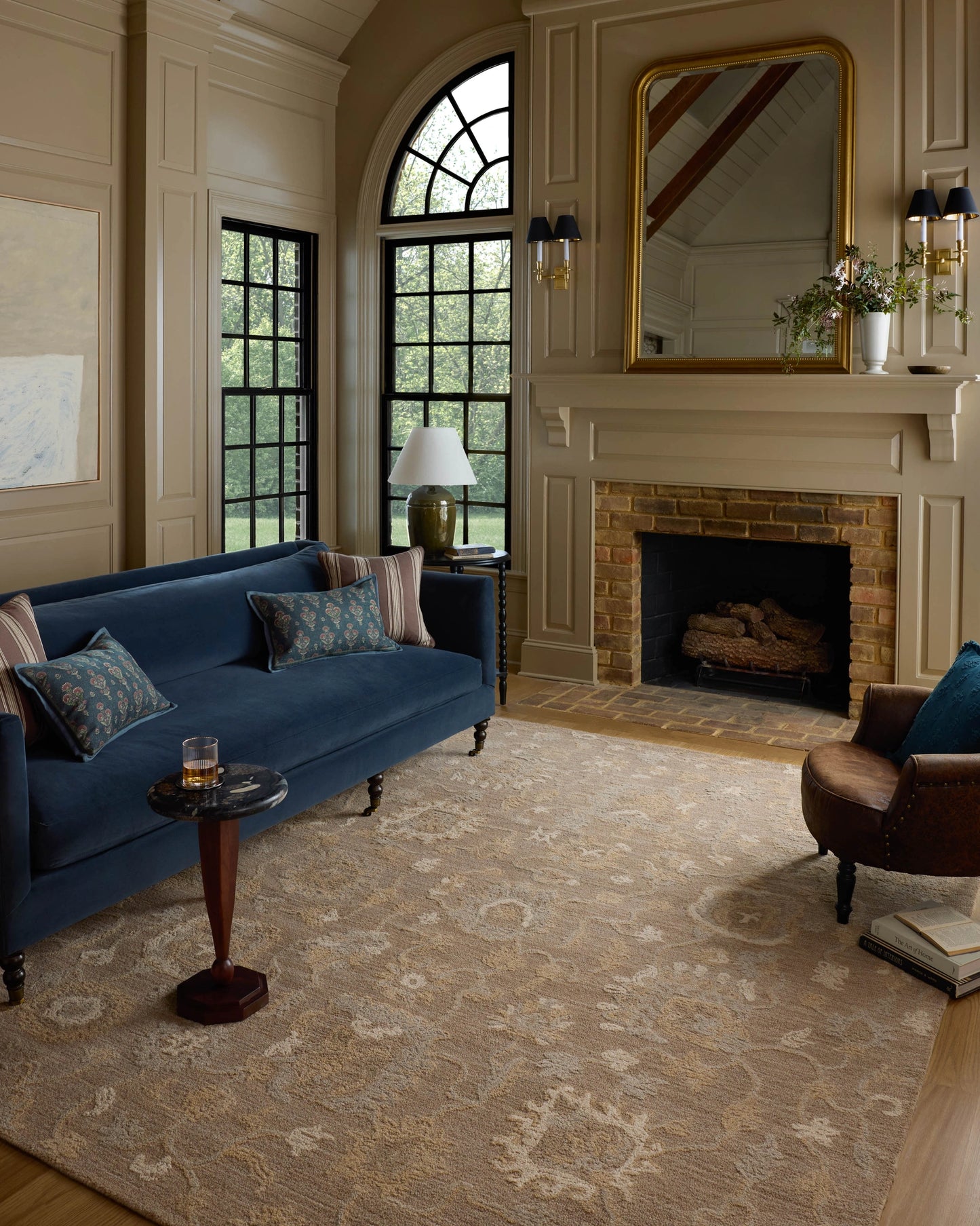 Chris Loves Julia x Loloi Dorothea Bark / Stone 8'-6" x 11'-6" Area Rug